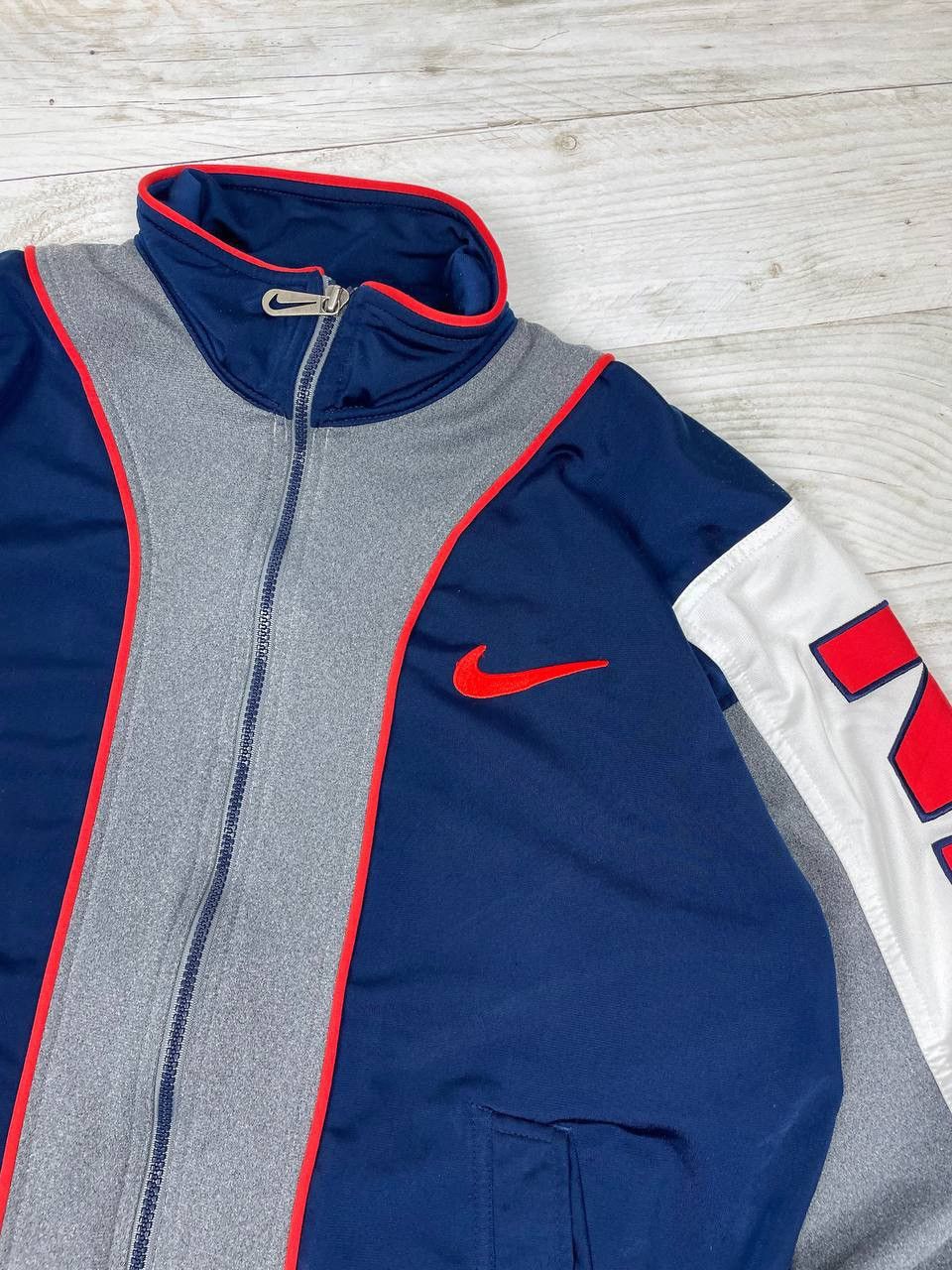 Nike Vintage Nike Track Jacket 90s Big Logo Size US M / EU 48-50 / 2 - 5 Thumbnail