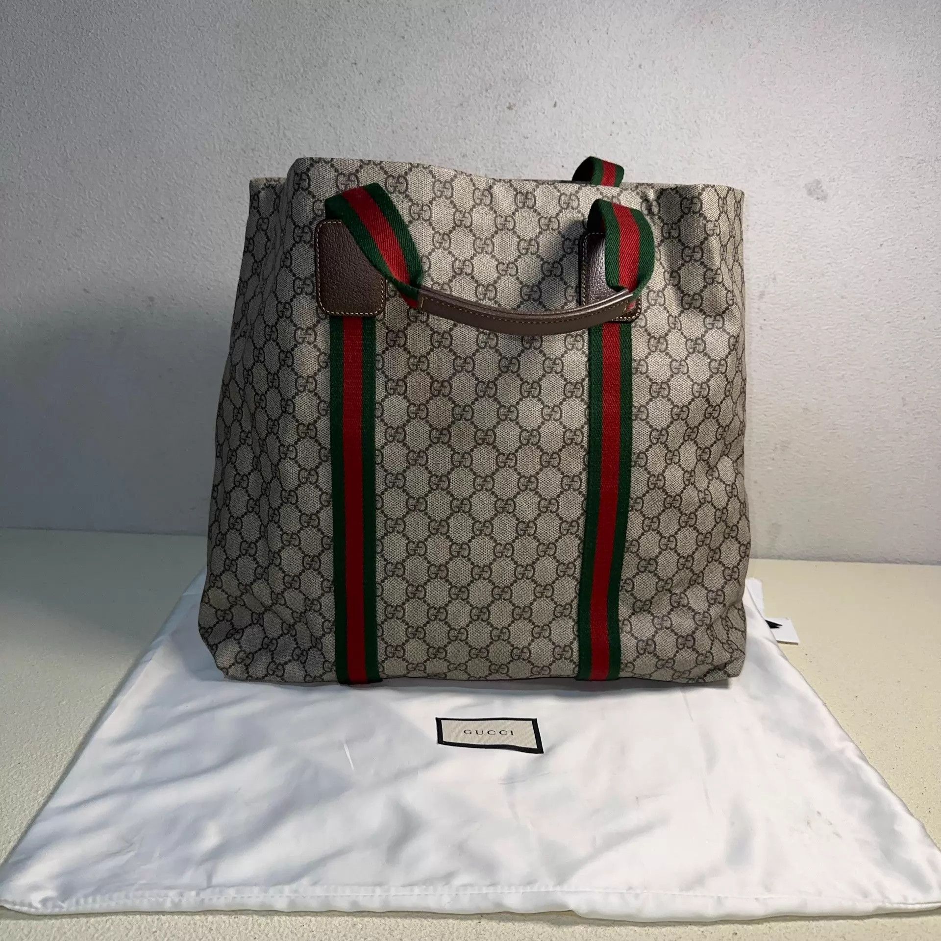 Gucci GUCCI GG Canvas Tote Bag Unisex Large Size Size ONE SIZE - 2 Thumbnail