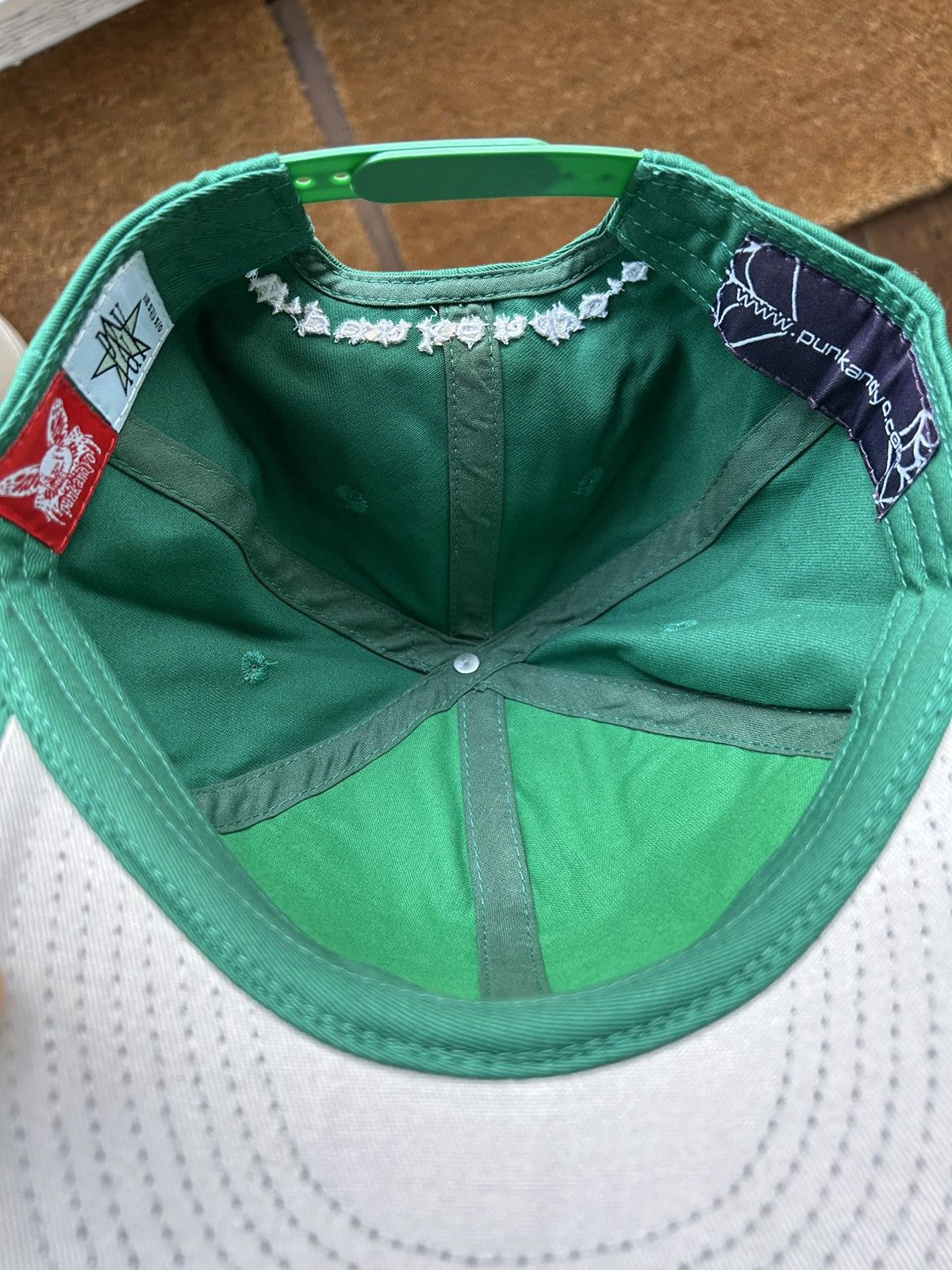 Punk and Yo Green P 2x3 cap | Grailed