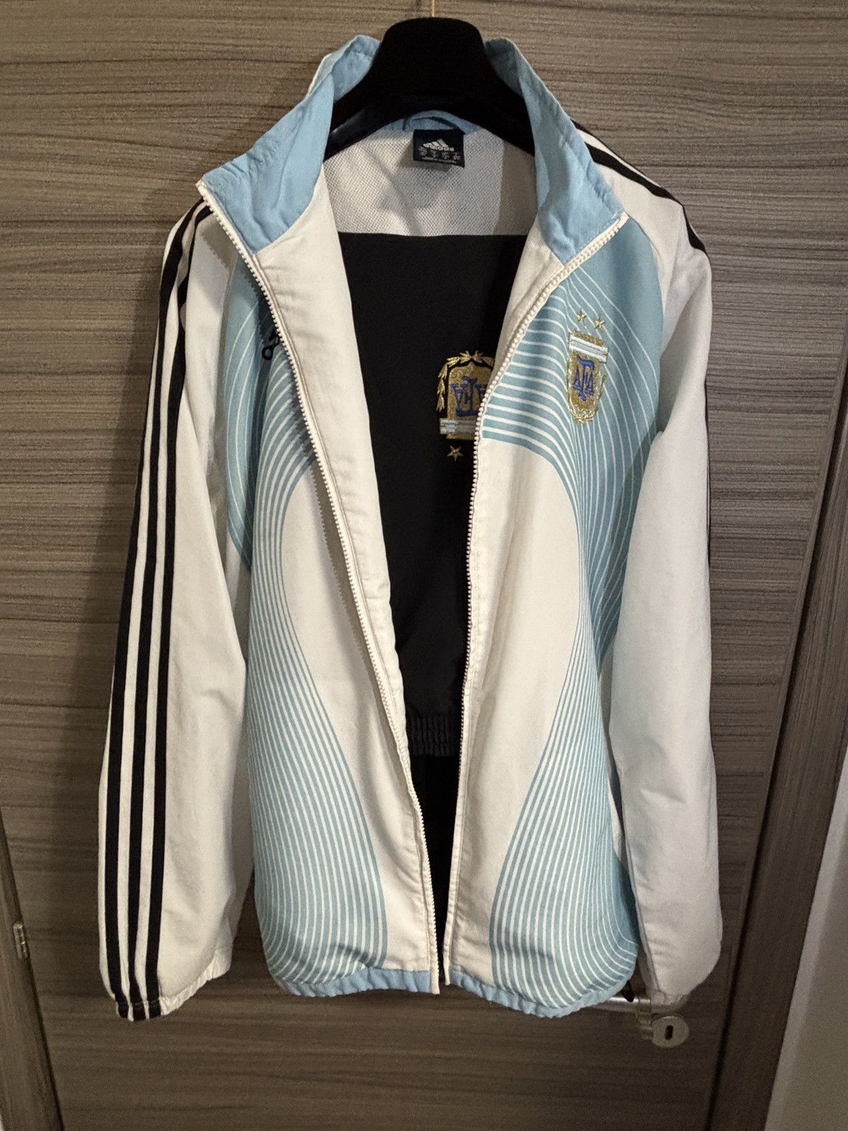 Adidas Argentina 2006 Tracksuit Training Jacket AFA M World Cup New Size 42L - 2 Thumbnail