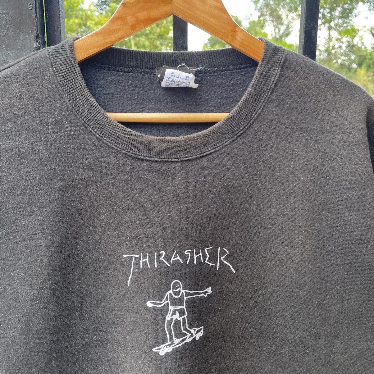 Thrasher 🔥Vintage Thrasher Skateboard Crewneck Jumper Sweatshirts Size US L / EU 52-54 / 3 - 6 Thumbnail