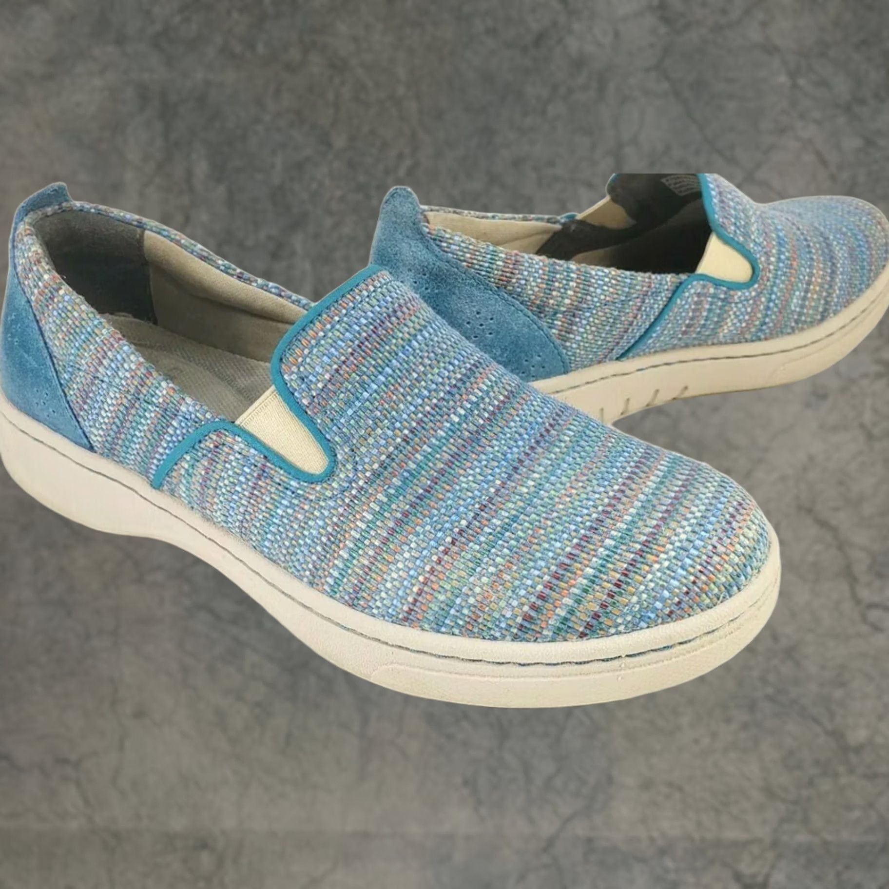 Dansko Dansko Belle Blue Multicolor Comfort Slip-On Sneaker Women's 6-6.5M 37EU Size US 6.5 / IT 36.5 - 1 Thumbnail
