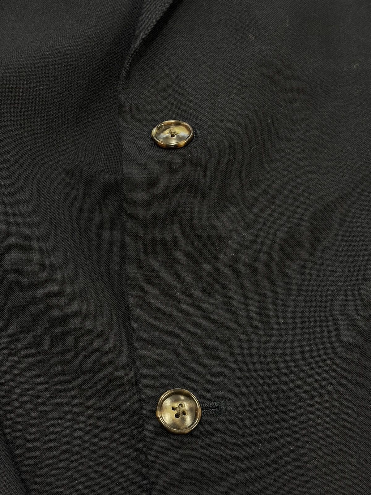 Versini Versini 100% Wool Two-Button Blazer Black Size 44L Size 44L - 2 Thumbnail