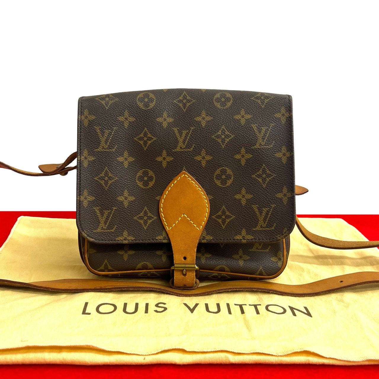 Louis Vuitton Louis Vuitton Louis Vuitton Cartouchiere Monogram Leather Shoulder Bag Canvas Shoulder Bag DUTY FREE for USA Size ONE SIZE - 1 Thumbnail