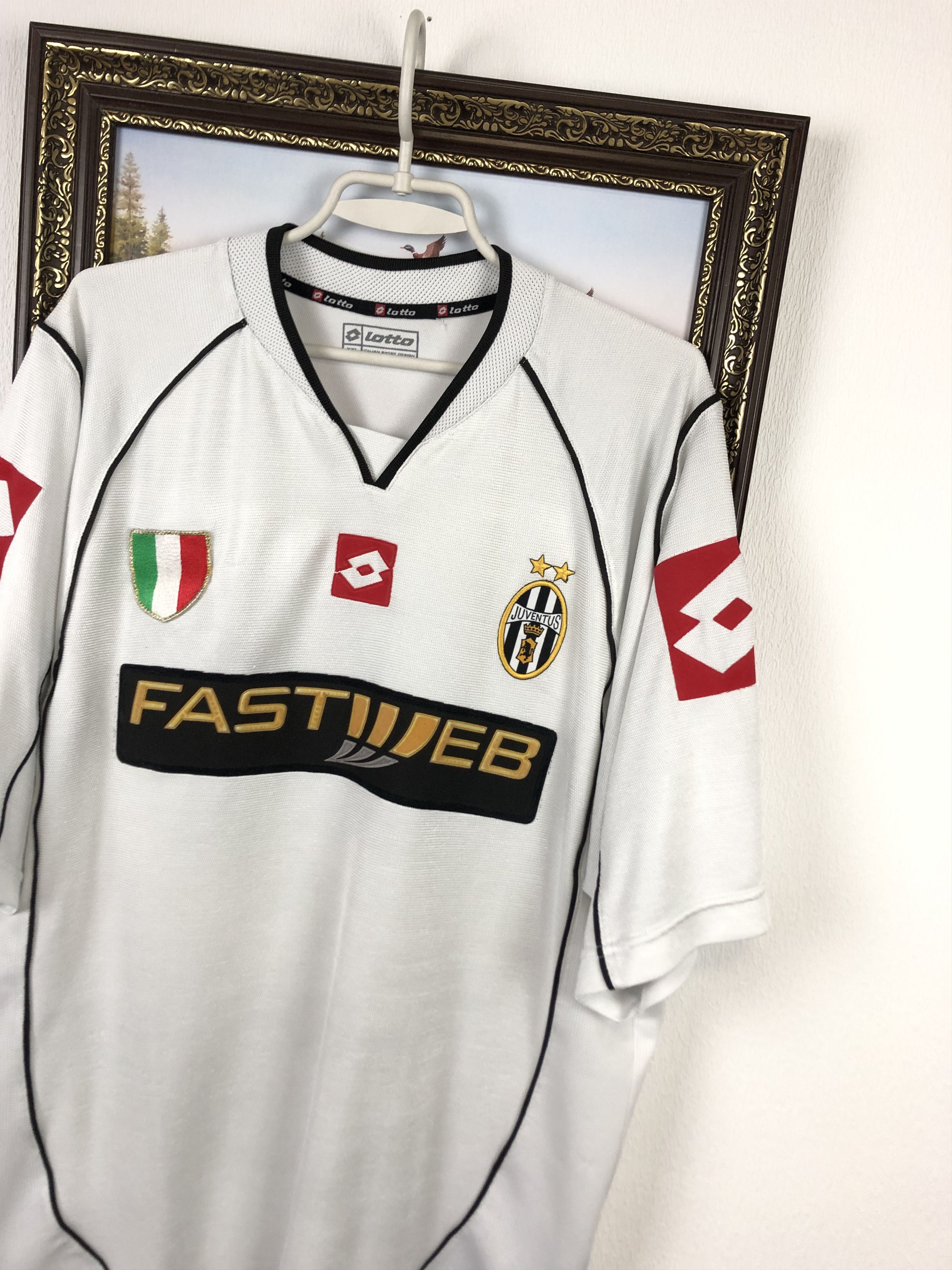 Juventus football shirt 2002 Soccer Lotto Maglia Jersey Rare