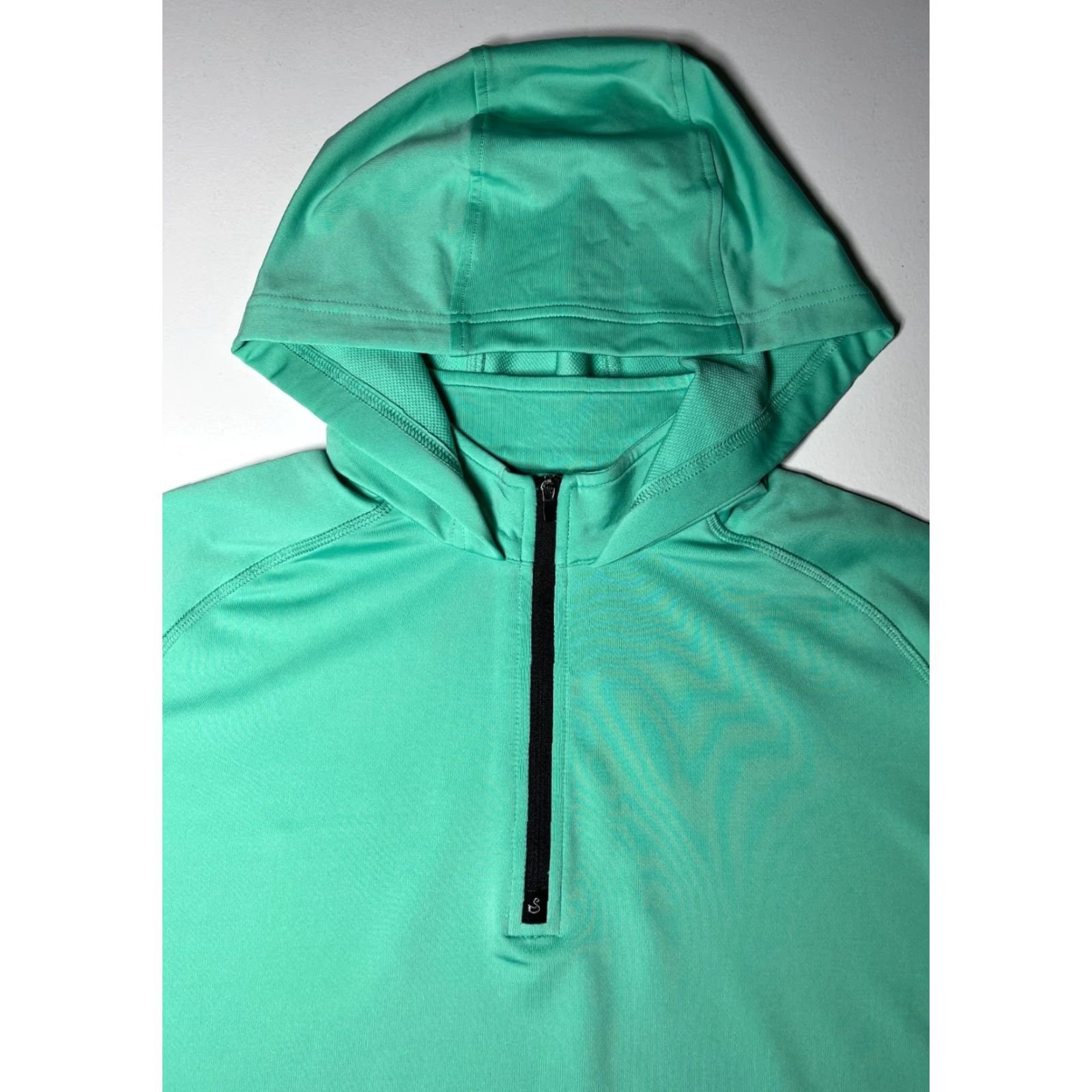 Vintage Swannies Men’s Vandyke Golf Hoodie M Green 1/4 Zip Hooded Lightweight Stretch Polo Shirt Sports City Mens Size US M / EU 48-50 / 2 - 5 Thumbnail