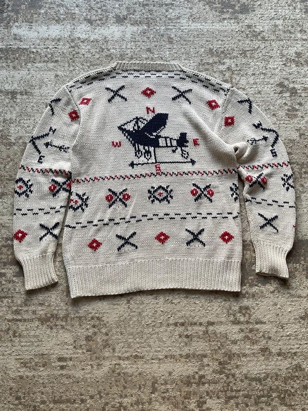 Polo Ralph Lauren Polo Ralph Lauren Aeroplan Sweater Vintage 90s Hand Knit Size US L / EU 52-54 / 3 - 9 Thumbnail