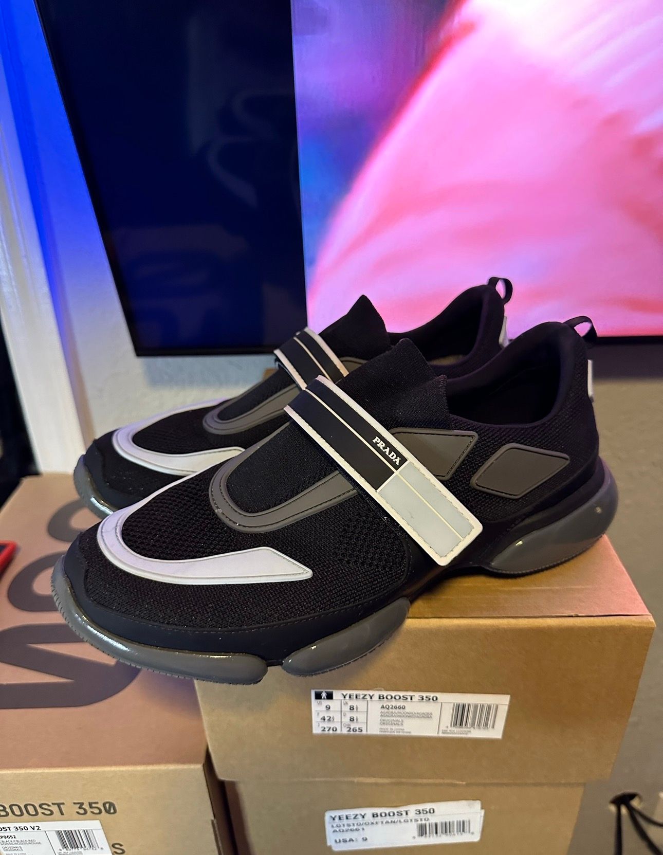 Pre-owned Prada Cloudbust Trainer Shoes In Black