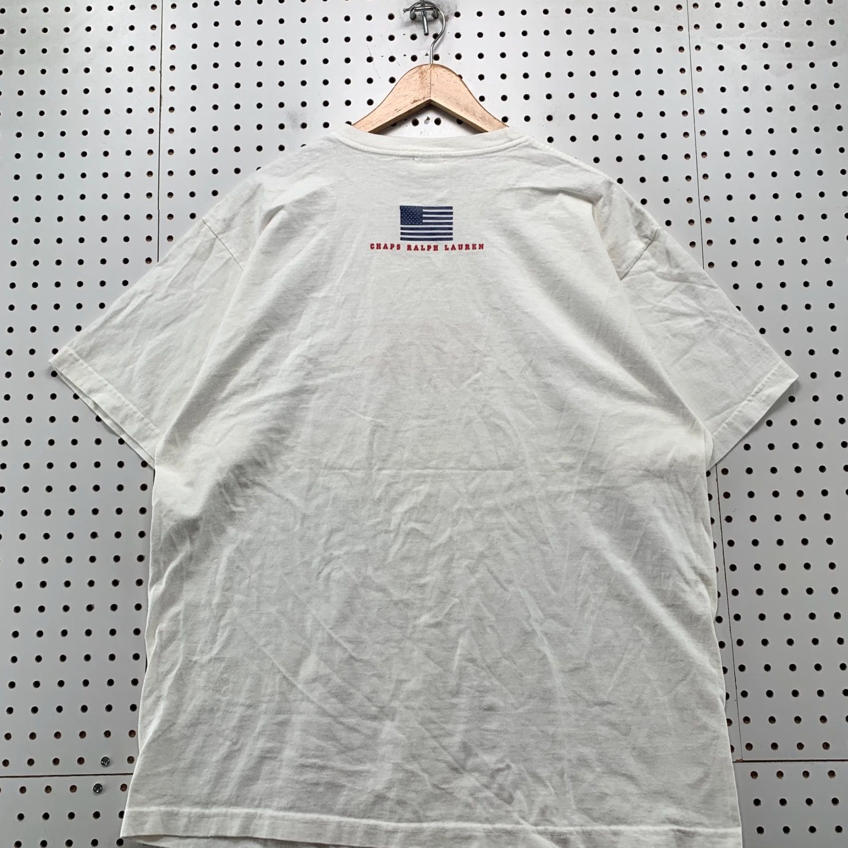 Ralph Lauren VINTAGE Ralph Lauren T-Shirt Mens XL White Short Sleeve 90s Made USA Size US XL / EU 56 / 4 - 2 Thumbnail