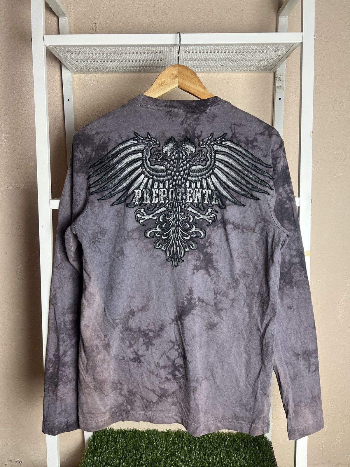 Vintage Rare Prepotente Punk Full Embroidery Print Acid Wash Size US S / EU 44-46 / 1 - 7 Thumbnail