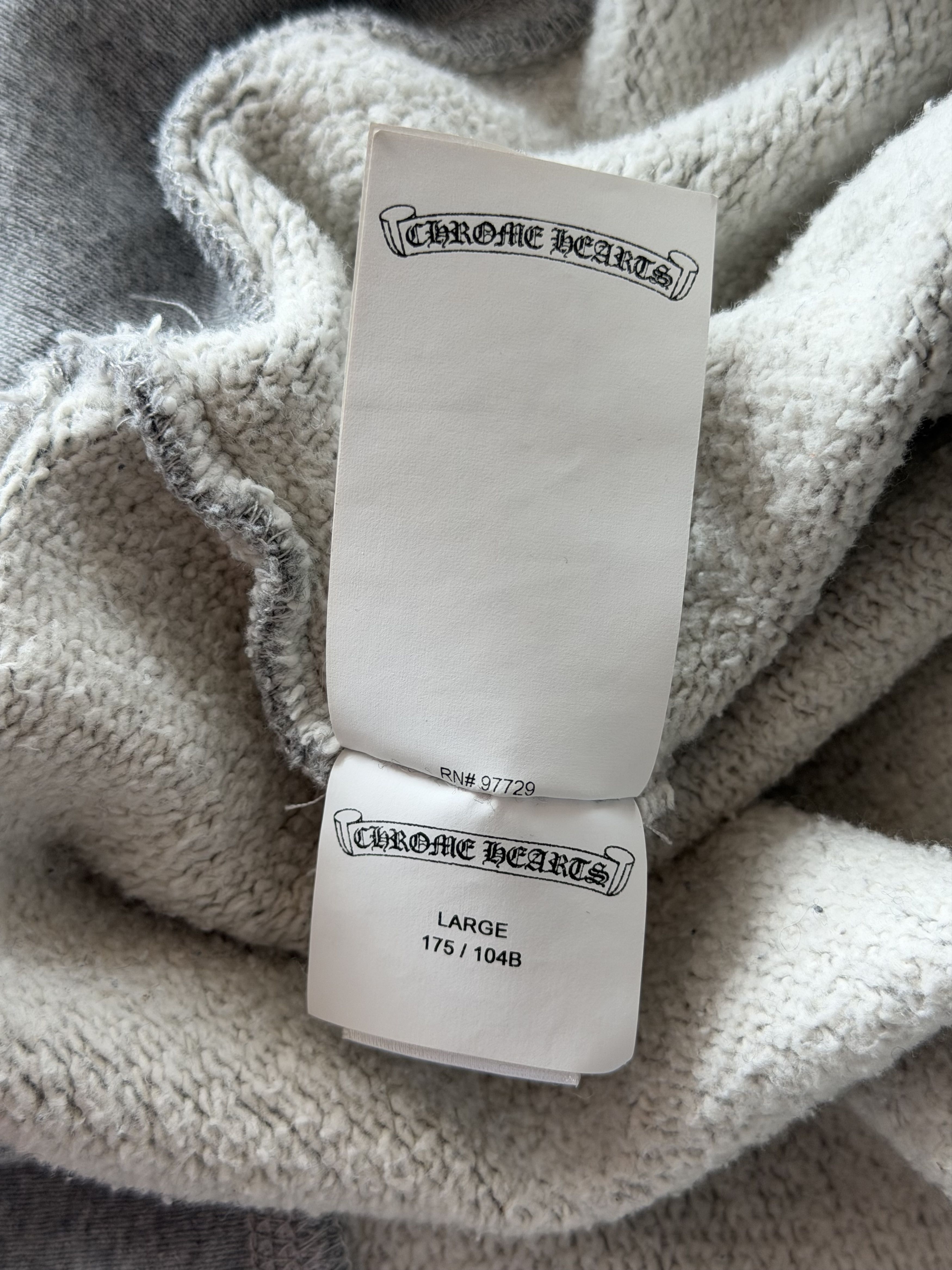 Chrome Hearts Grey & Black Triple Cross Patch Paper Jam Sweater Size US L / EU 52-54 / 3 - 6 Thumbnail