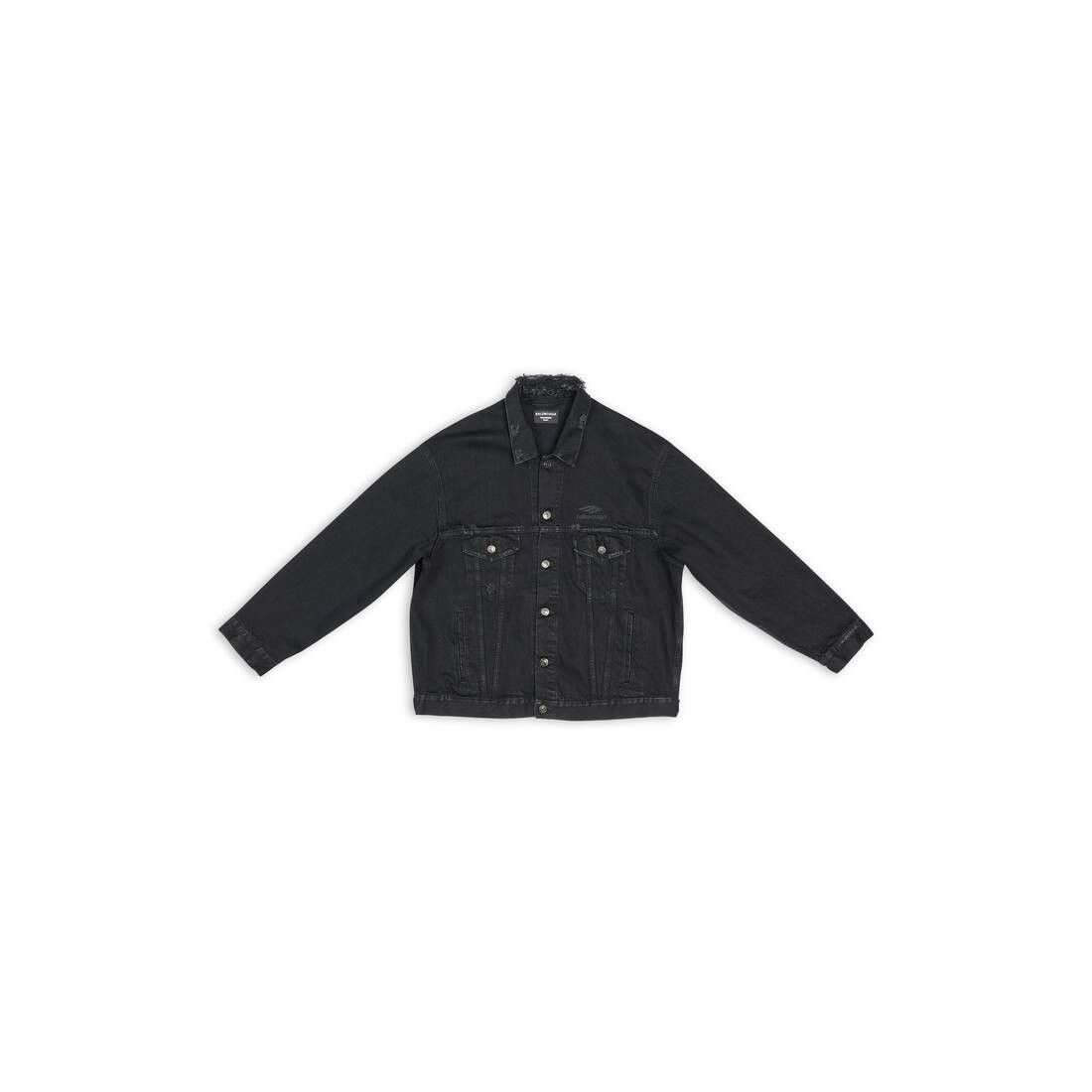 Balenciaga o1mt1gz0125 3B Sports Icon Large Fit Jacket in Black Size US S / EU 44-46 / 1 - 1 Thumbnail