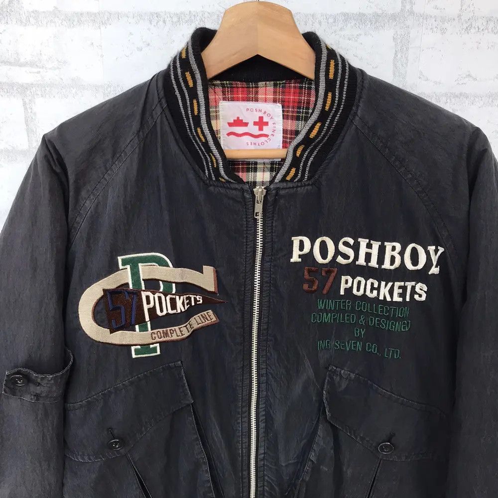Japanese Brand × Vintage 🔥🔥RARE🔥🔥 VINTAGE 90”s POSHBOY BOMBER JACKET Size US M / EU 48-50 / 2 - 9 Thumbnail