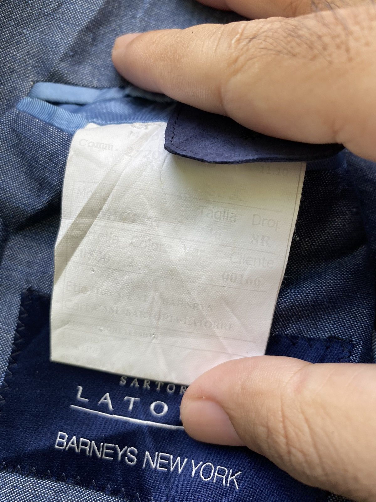 Barneys New York Barneys Sartoria Lattore Tailored Casual Size US S / EU 44-46 / 1 - 9 Thumbnail