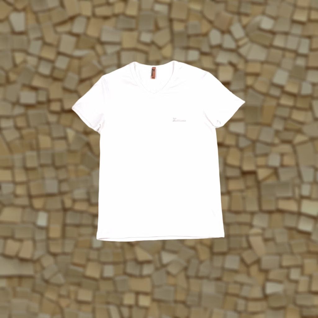 John Galliano John Galliano White Cotton Blend T-Shirt Tee Size USA M Mens Shirt XS? Size US M / EU 48-50 / 2 - 1 Thumbnail