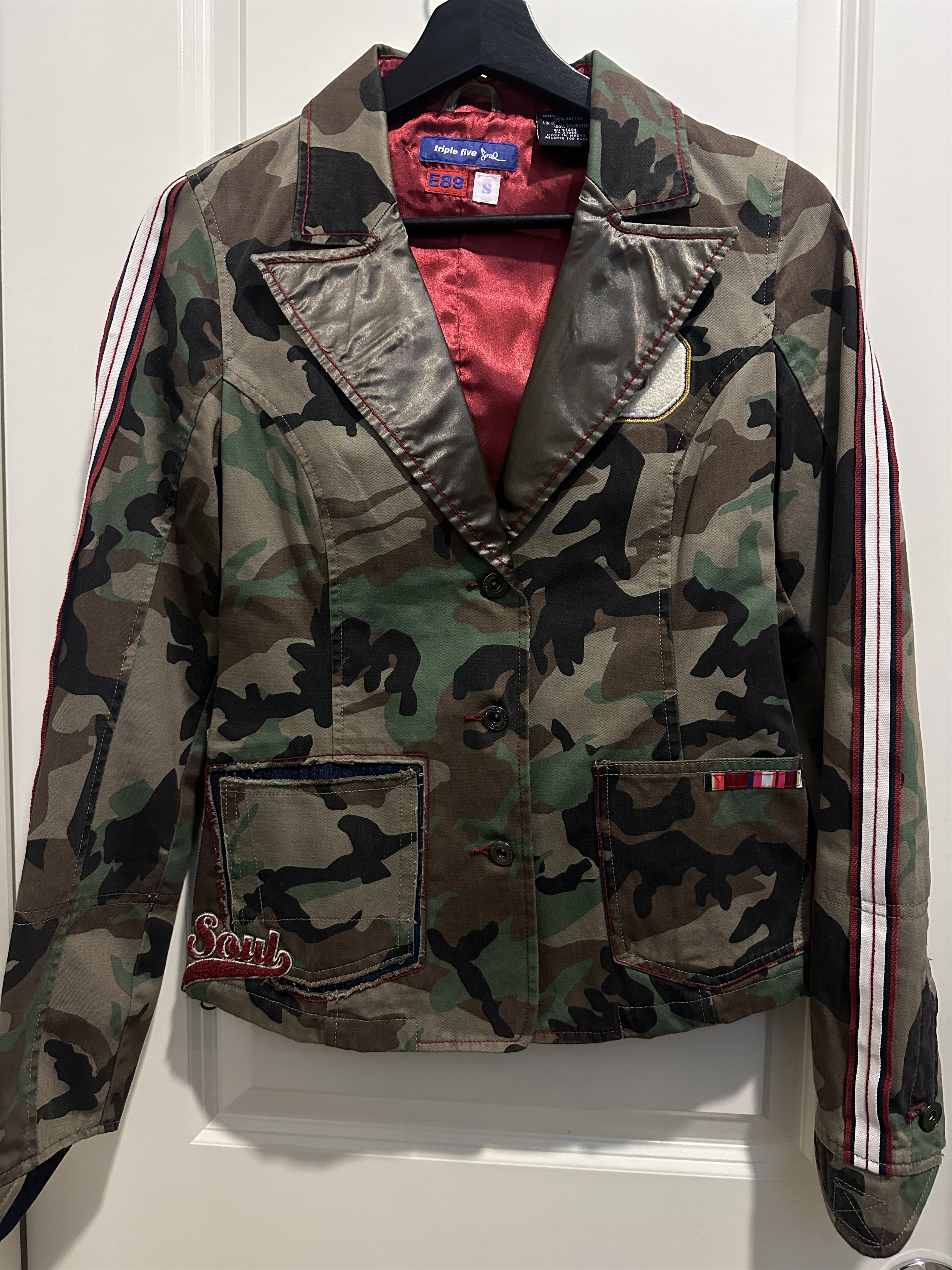 Triple 5 Soul vintage Triple Five Soul E89 camouflage blazer jacket Size S / US 4 / IT 40 - 1 Thumbnail