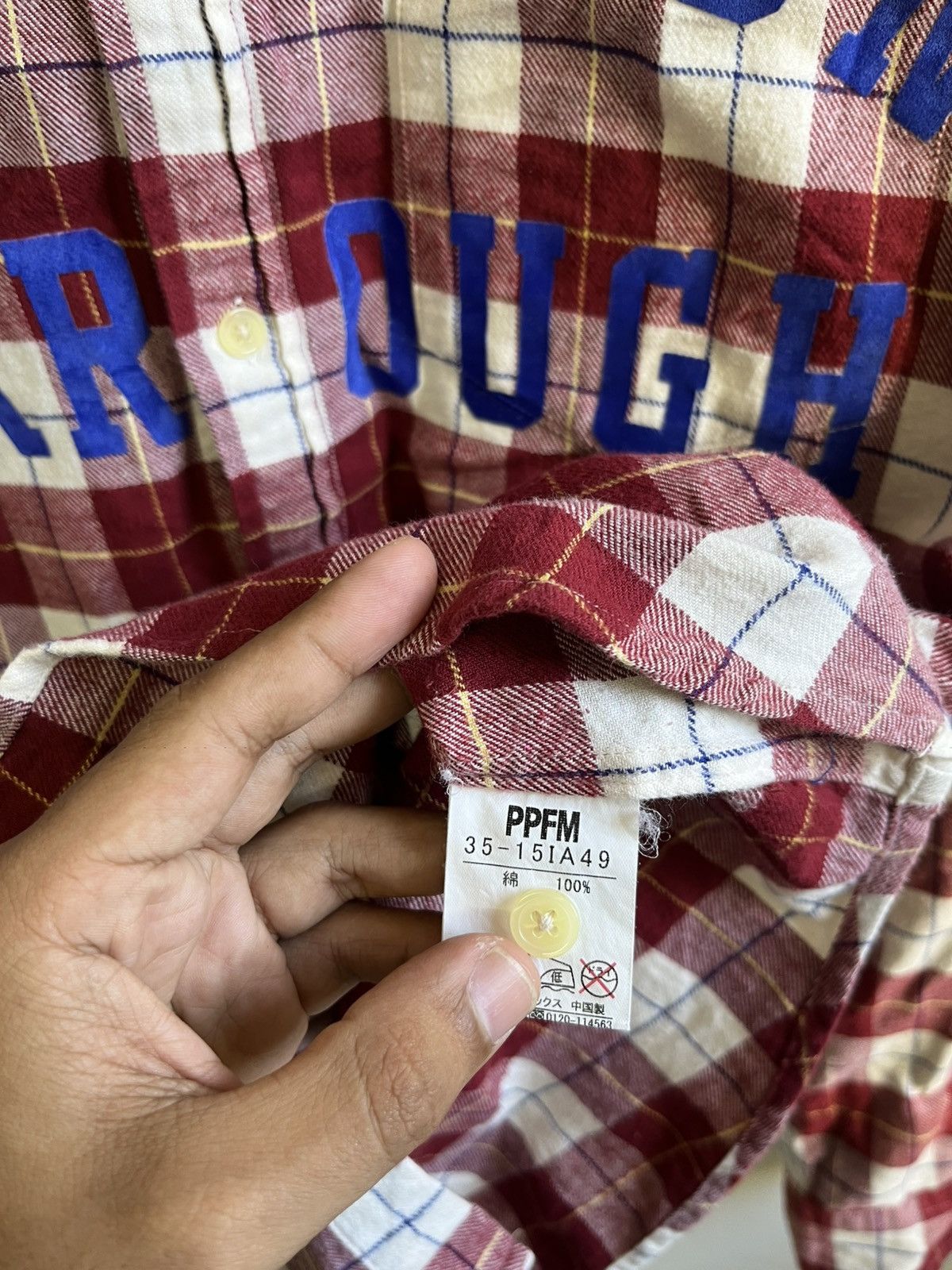 PPFM Vintage PPFM Poem Plaid Shirt Size US L / EU 52-54 / 3 - 4 Thumbnail