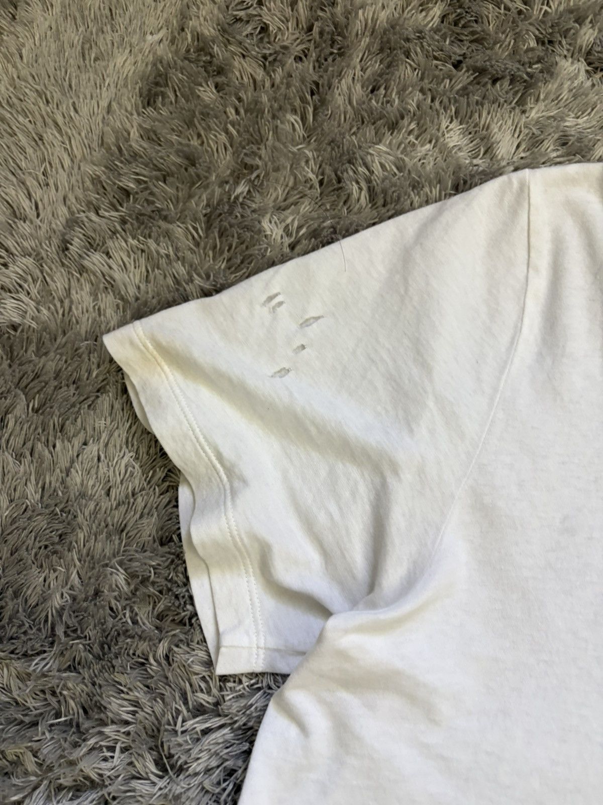 Saint Laurent Paris SLP DISTRESSED HEAVEN TEE Size US M / EU 48-50 / 2 - 3 Thumbnail