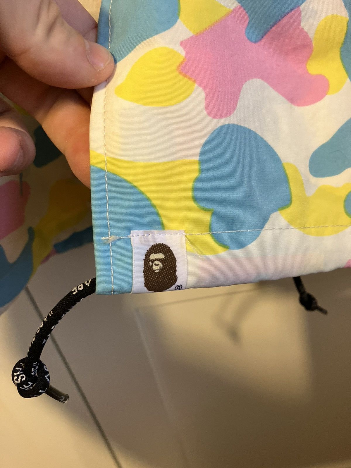 Cotton candy coach jacket