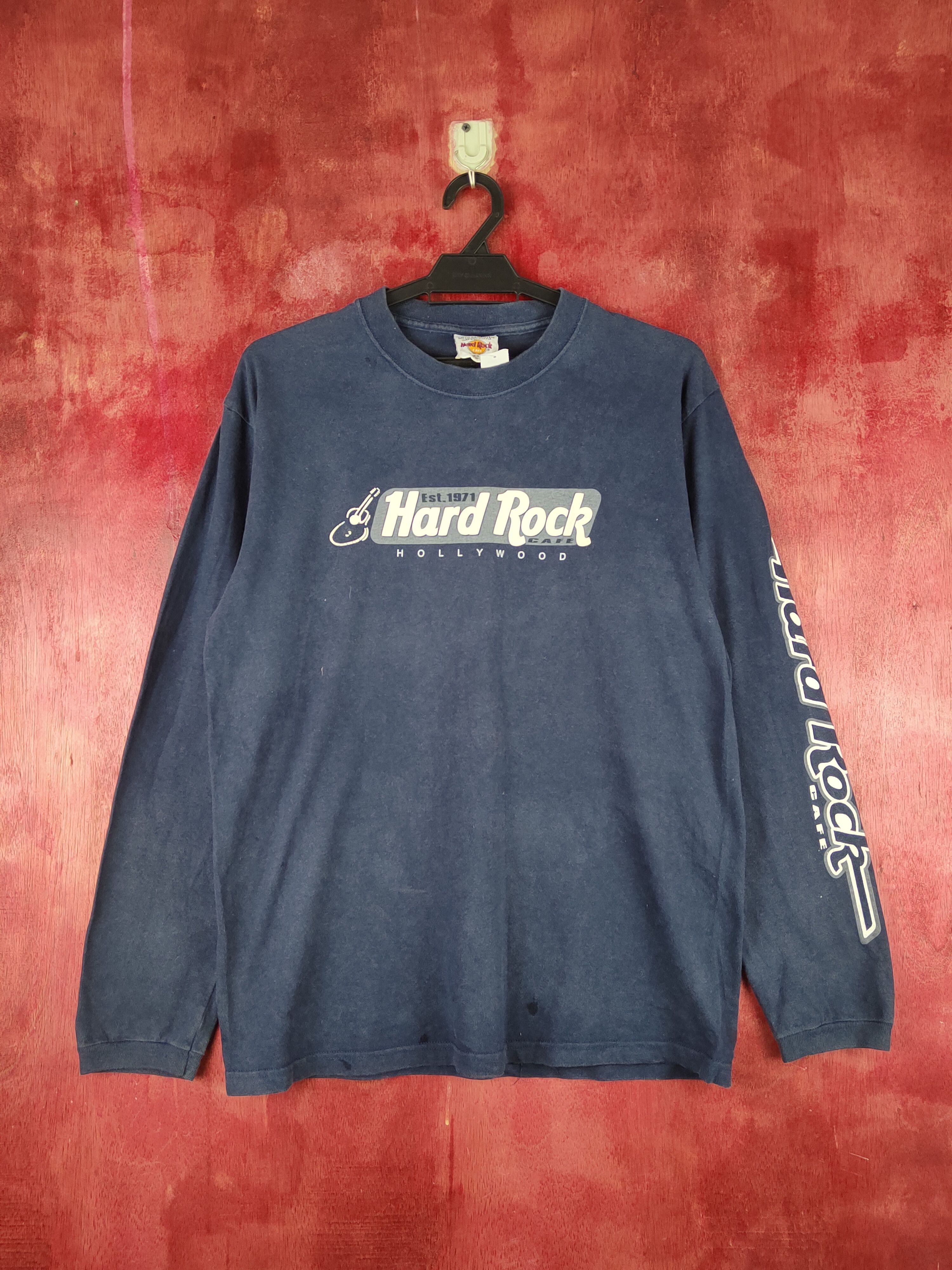 Hard Rock Cafe Hard Rock Cafe Hollywood Dark Blue Shirts vintage #S1490 Size US M / EU 48-50 / 2 - 1 Thumbnail