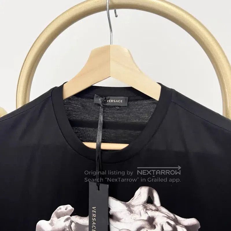 Versace Versace Summer Black Cotton Men's T-Shirt . Size US S / EU 44-46 / 1 - 3 Thumbnail