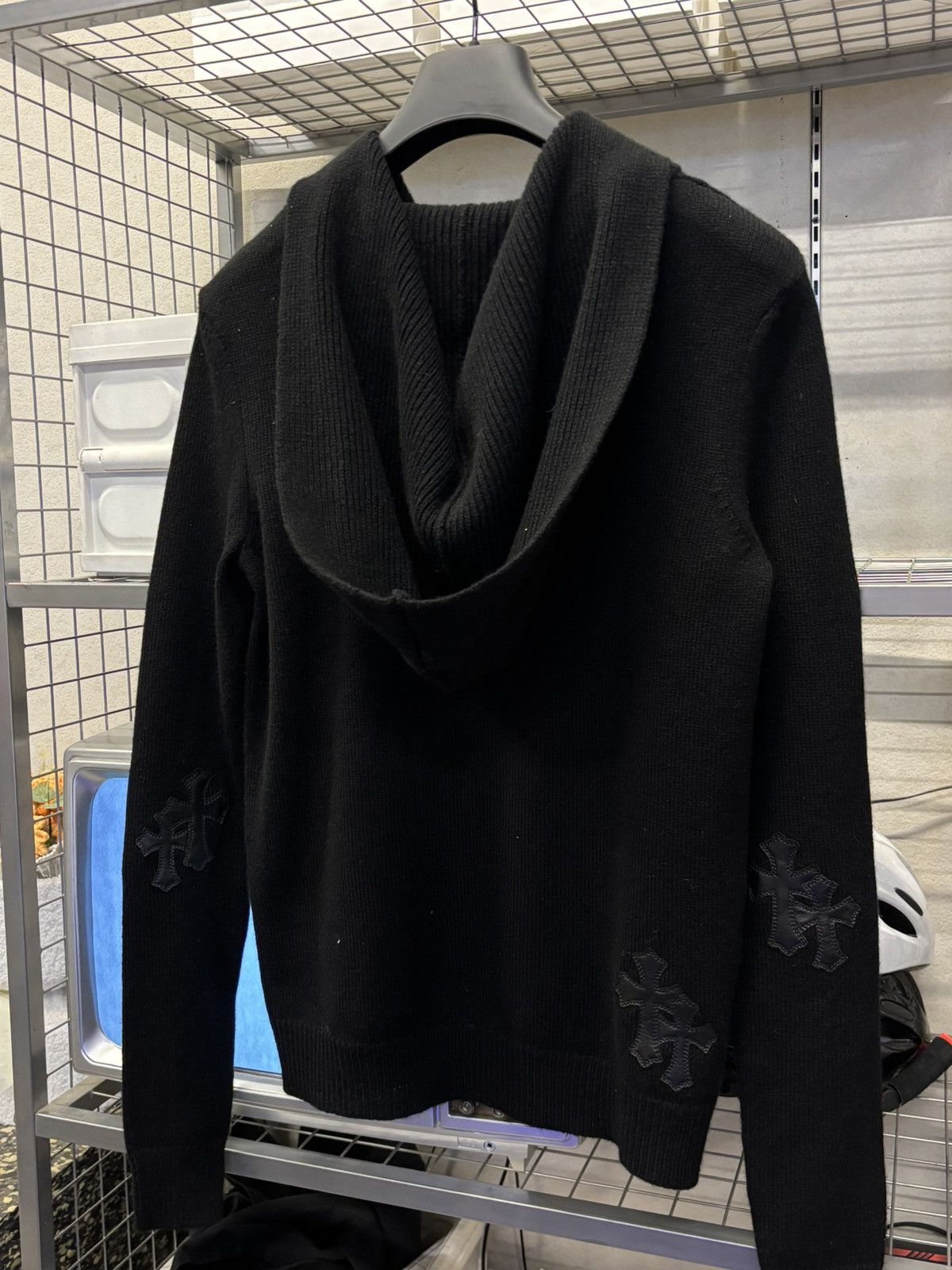 Chrome Hearts chrome hearts cross patches cashmere sweater Size US XS / EU 42 / 0 - 6 Thumbnail