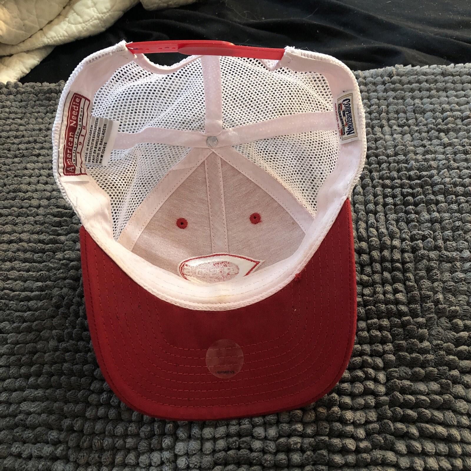 American Needle Cincinnati Reds Hat Mesh/Snap Cooperstown American Needle Size ONE SIZE - 6 Thumbnail