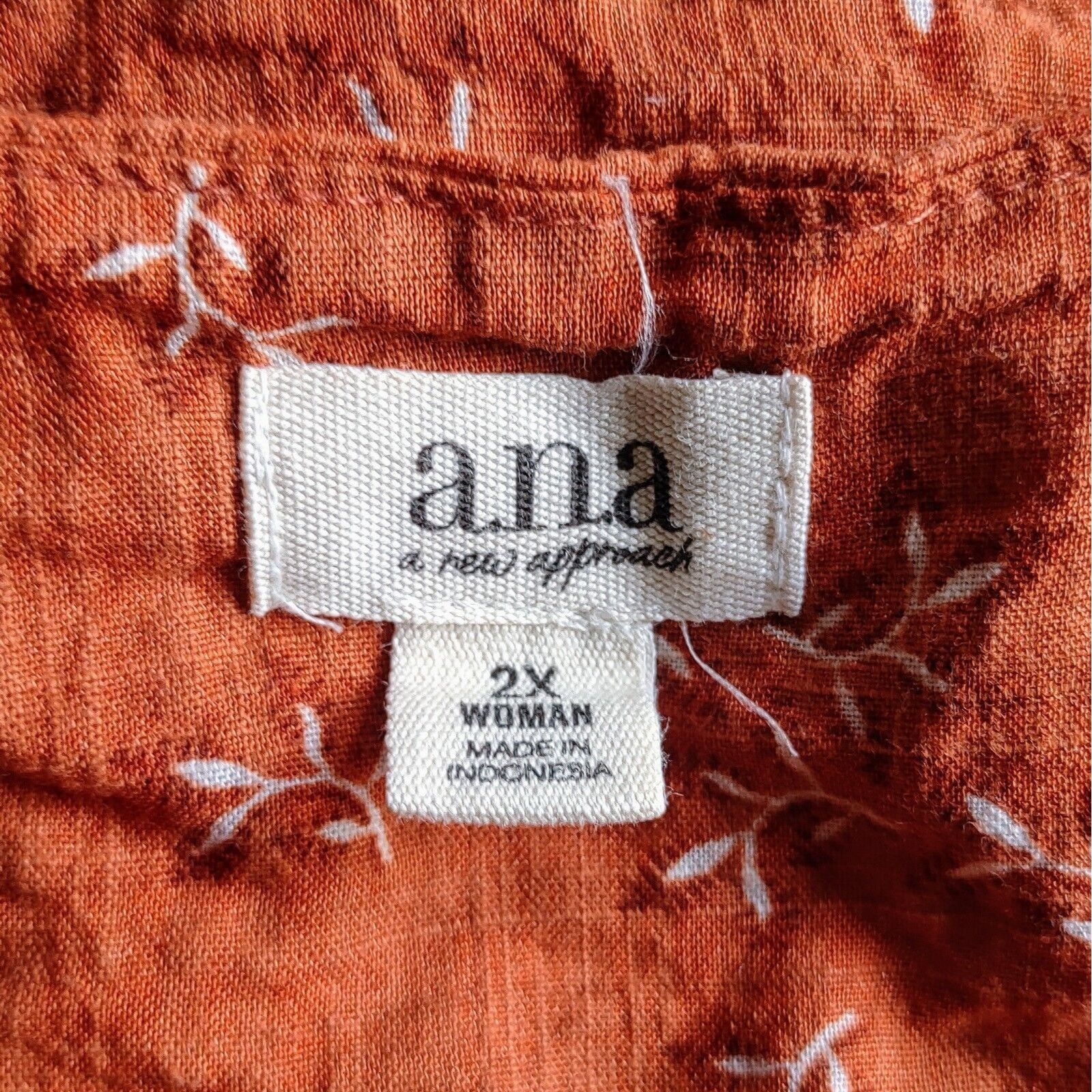 Other a.n.a. Blouse Top Multicolor Size 2X Woman Size XXL / US 16-18 / IT 52-54 - 6 Thumbnail