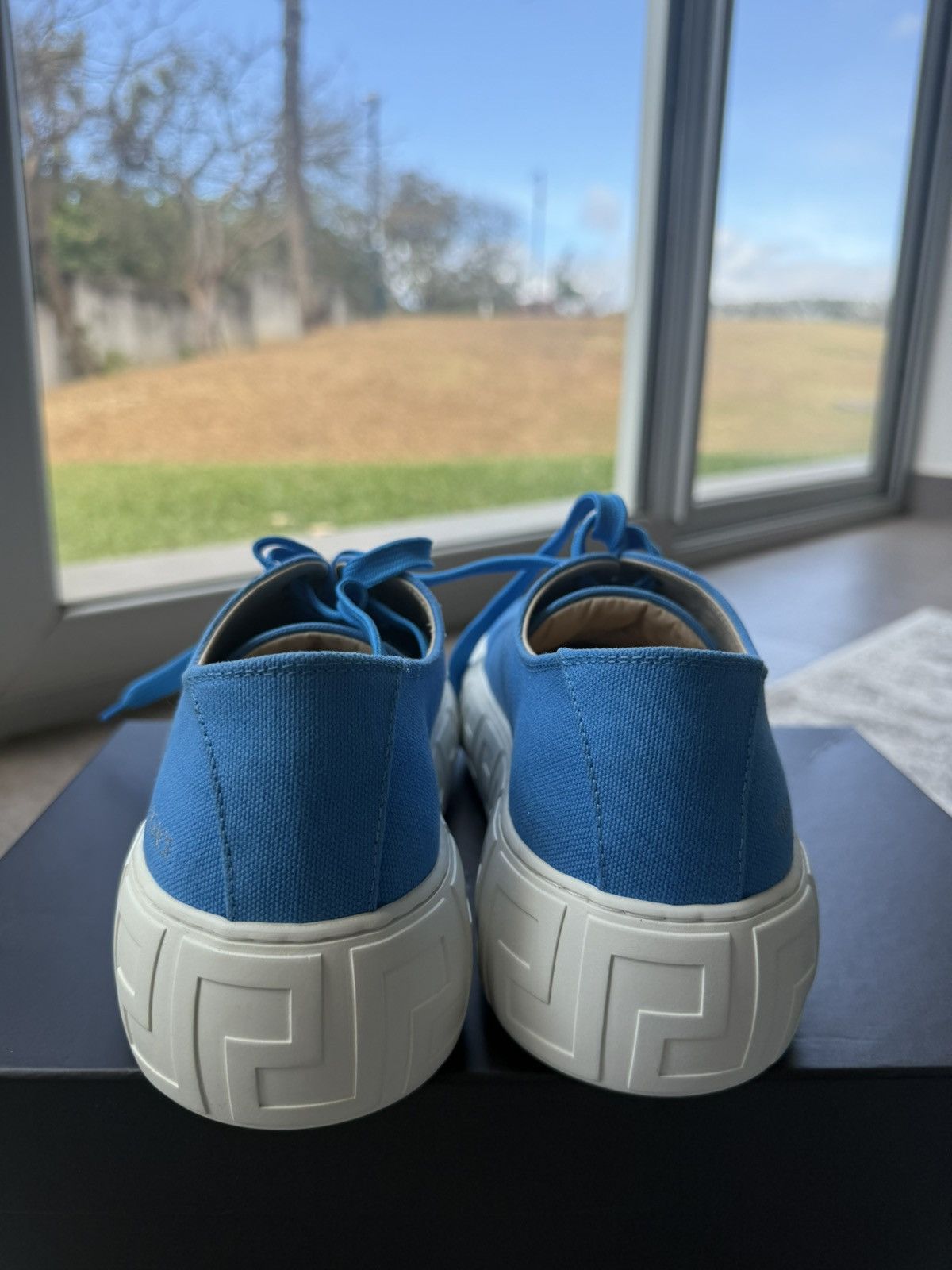 Versace VERSACE SneakerCanvas Blue-Palladio Size US 10 / EU 43 - 5 Thumbnail
