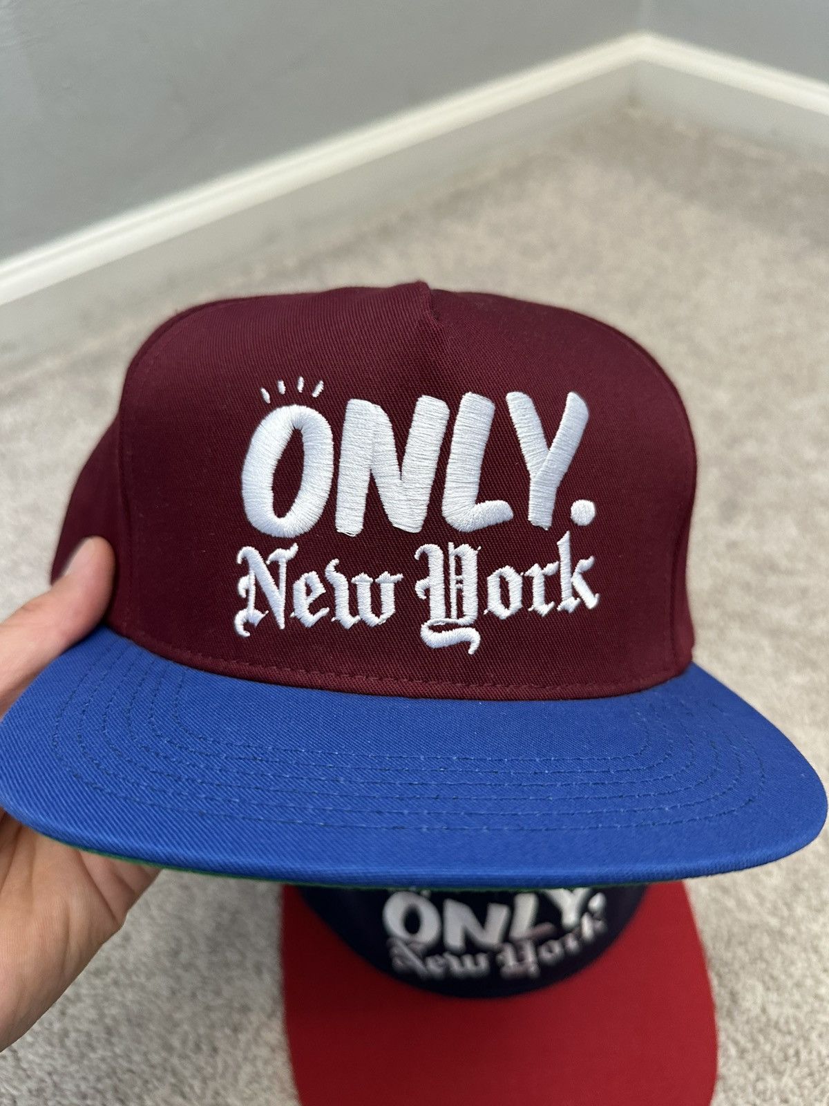 Only NY Lot of 8 ONLY NY SnapBack hat collection Adjustable vintage Size ONE SIZE - 14 Thumbnail