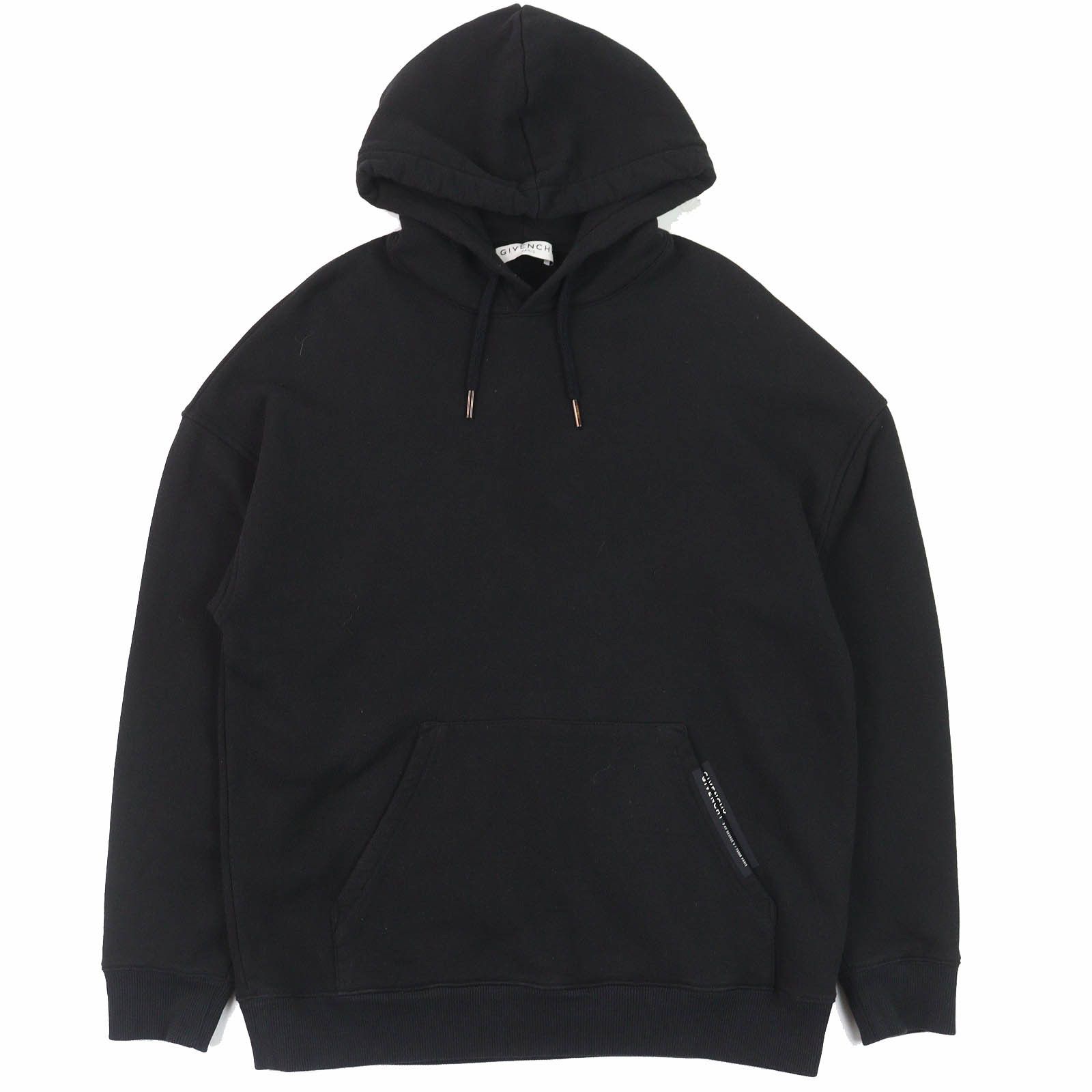 Givenchy Givenchy Givenchy Logo Pullover Cotton Hoodie Cotton Sweatshirts & Hoodies BMJ066305B Size ONE SIZE - 1 Thumbnail