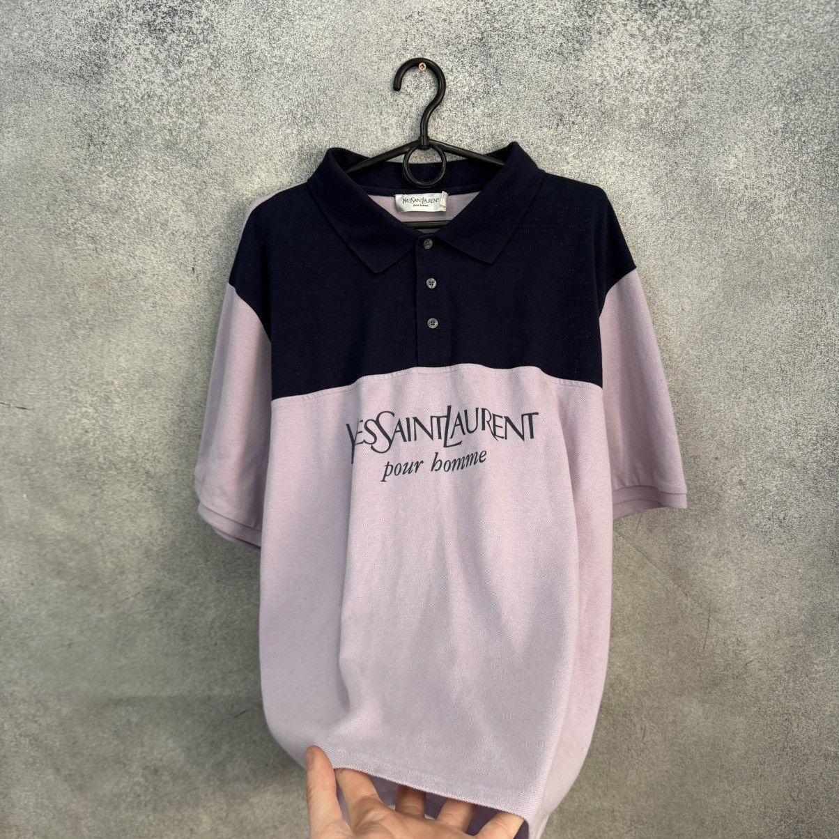 Yves Saint Laurent Vintage Yves Saint Laurent Polo shirt Big Logo Size US XXL / EU 58 / 5 - 3 Thumbnail