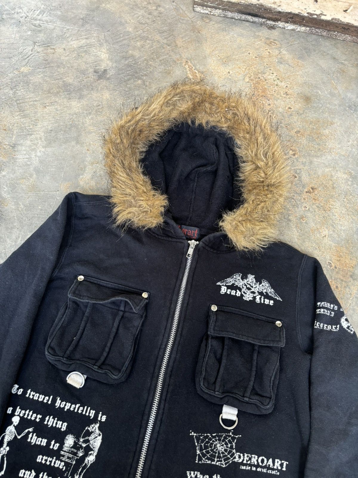Hysteric Glamour Deorart Ifsixwasnine Lgb Style Multi Pocket Fur Hoodie Size US S / EU 44-46 / 1 - 3 Thumbnail