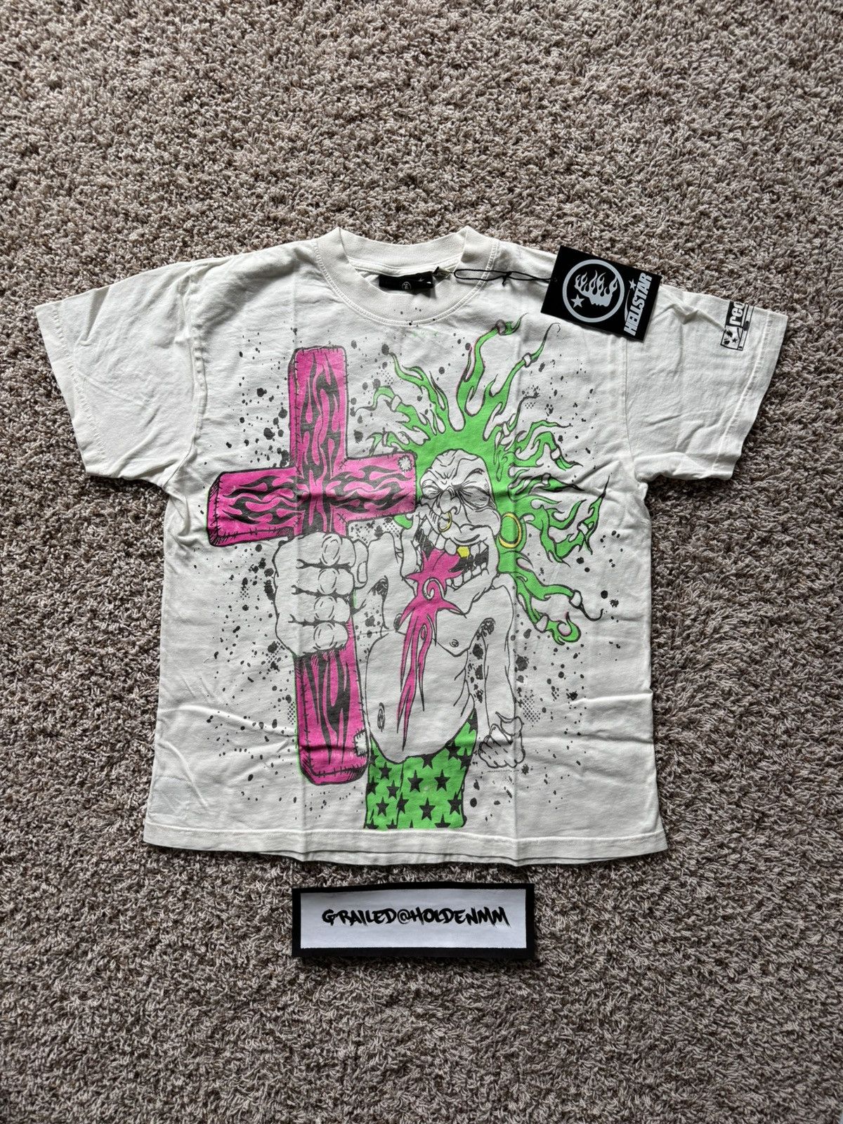 HELLSTAR Hellstar Mercy Festival 96 Tee Shirt White Size US M / EU 48-50 / 2 - 2 Thumbnail