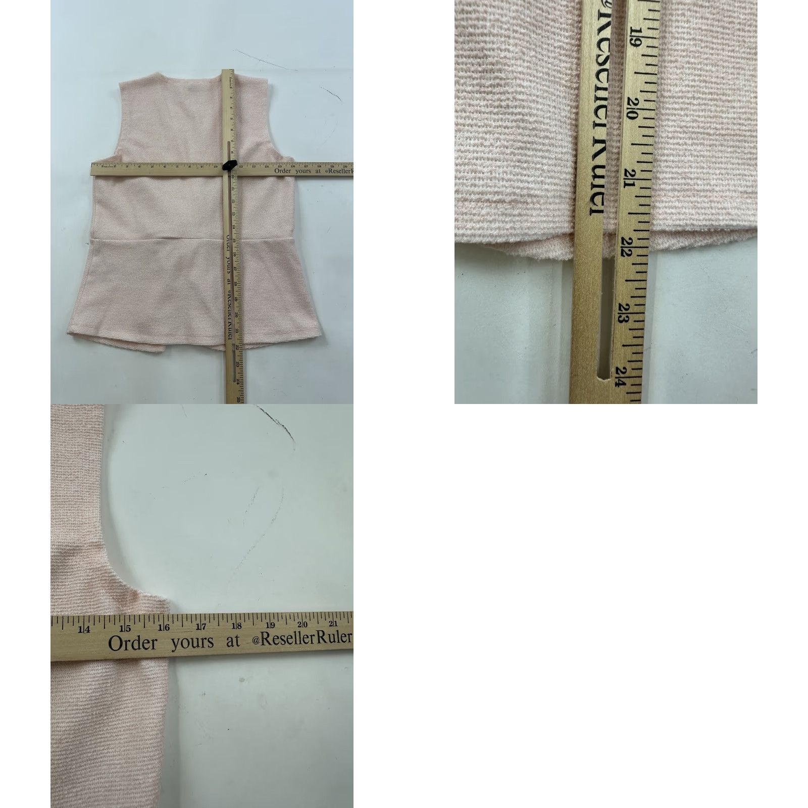 J.Crew J.Crew Tank Adult Small Pink Sleeveless Boucle Peplum Pullover Womens Size S / US 4 / IT 40 - 8 Thumbnail