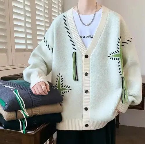 VIBE star cardigan knitwear Size US XL / EU 56 / 4 - 6 Thumbnail