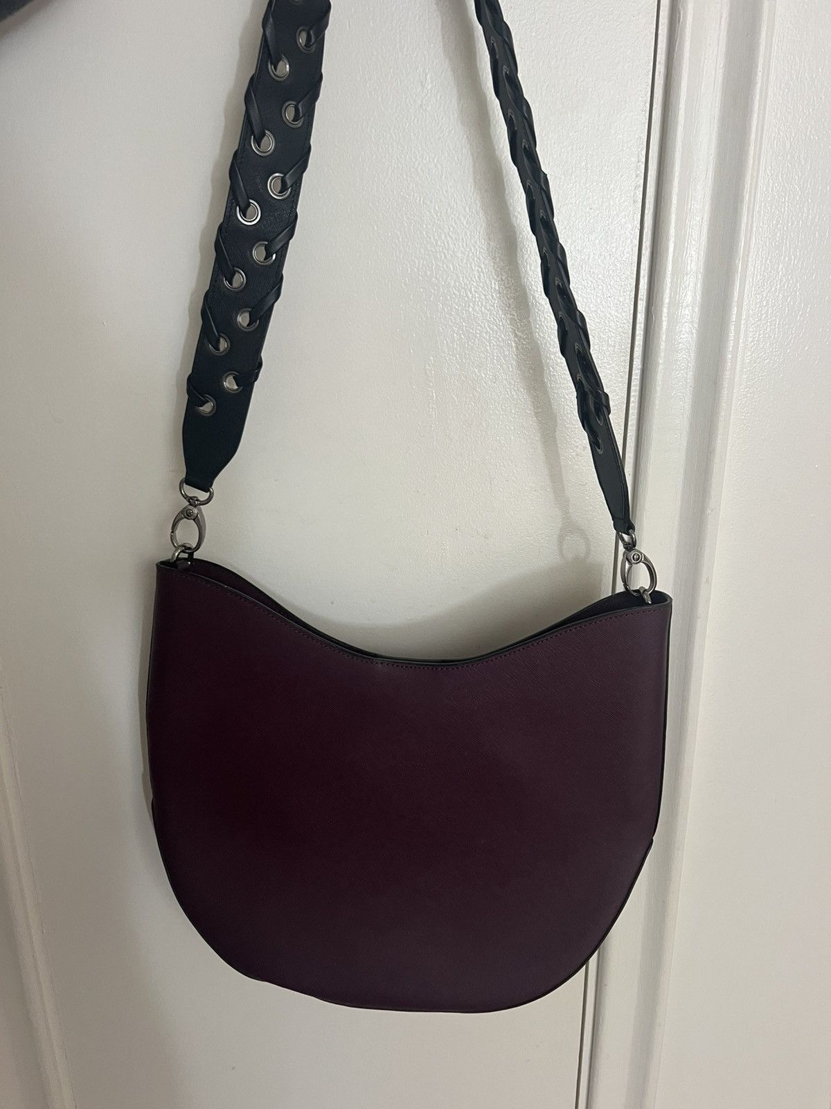 Henri Bendel RARE West 57th Henri Bendel Burgandy Hobo Crossbody Bag Size ONE SIZE - 3 Thumbnail