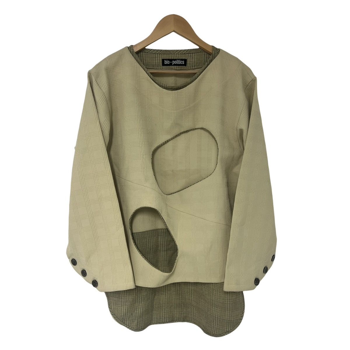 Japanese Brand Biopolitics cutout sweater Size US L / EU 52-54 / 3 - 1 Thumbnail