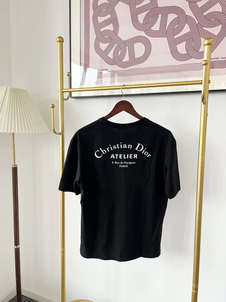 Dior Dior Black logo letter print cotton round-neck short-sleev Size US XS / EU 42 / 0 - 2 Thumbnail