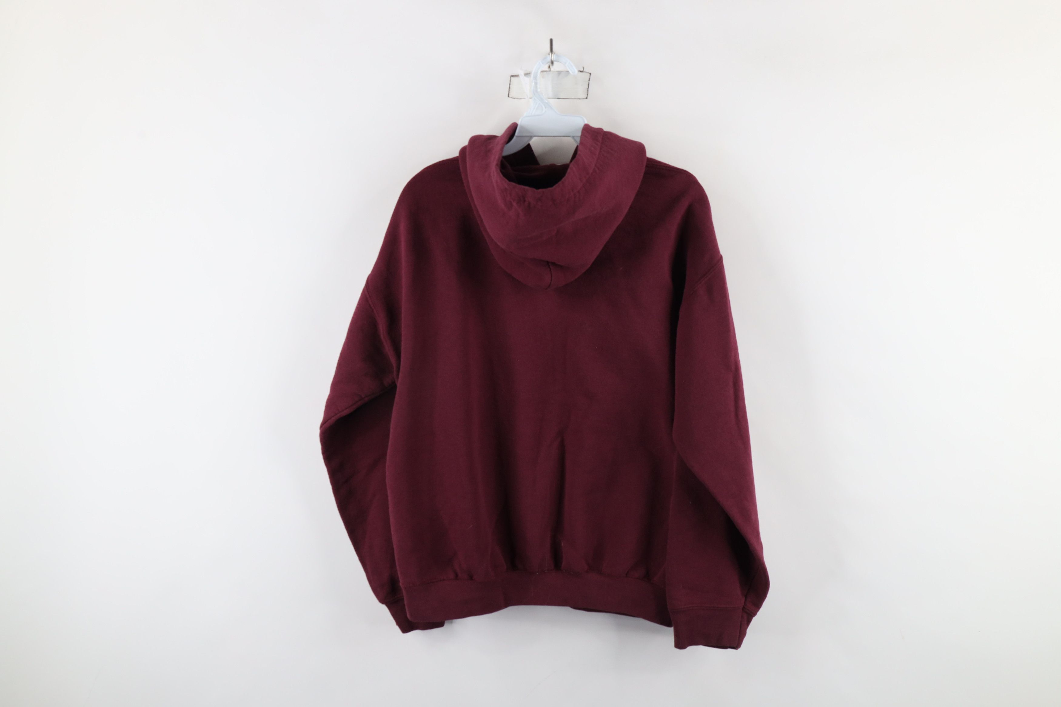 Vintage Vintage Y2K Jeep Motors Spell Out Hoodie Sweatshirt Maroon Size US M / EU 48-50 / 2 - 12 Thumbnail