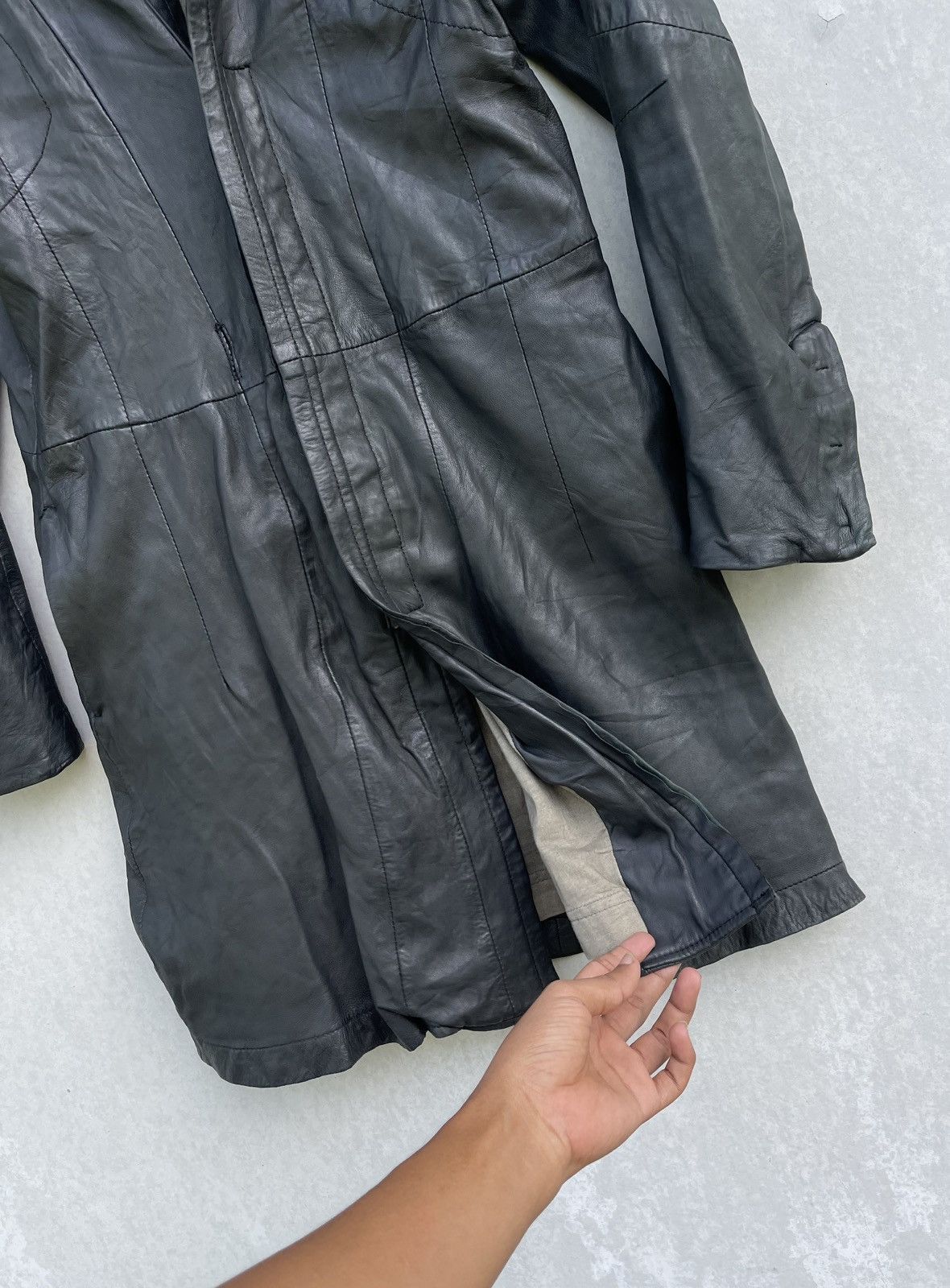 If Six Was Nine × Japanese Brand × KMRii 🔥VINTAGE HOCQUY SHEEP LEATHER COAT/JACKET Size US S / EU 44-46 / 1 - 12 Thumbnail