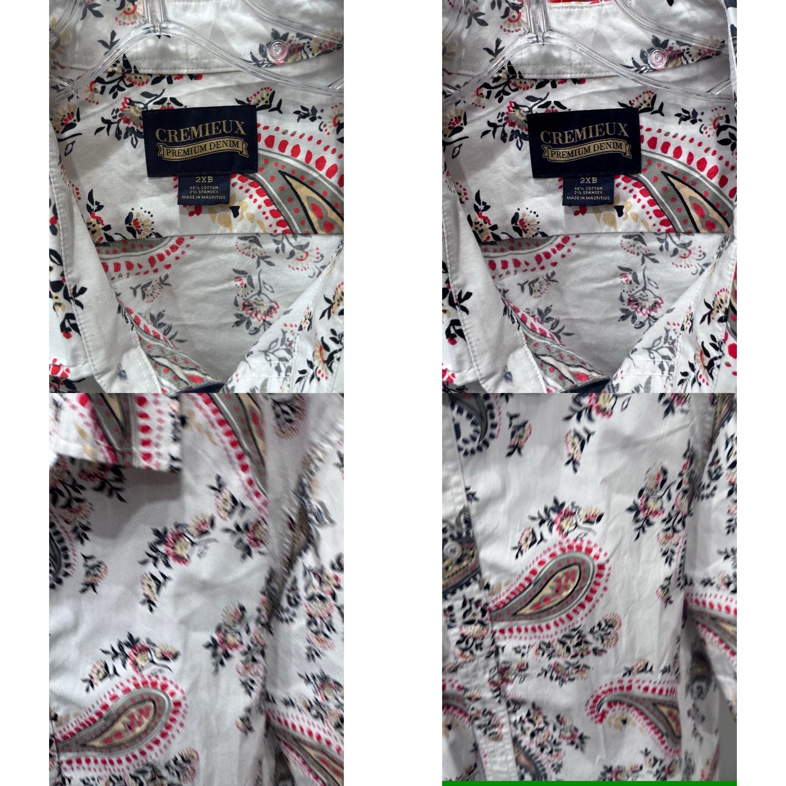 Cremieux Daniel Cremieux Premium Paisley Shirt 2XB Men Short Sleeve Button Up Multicolor Shirt Size US XXL / EU 58 / 5 - 8 Thumbnail
