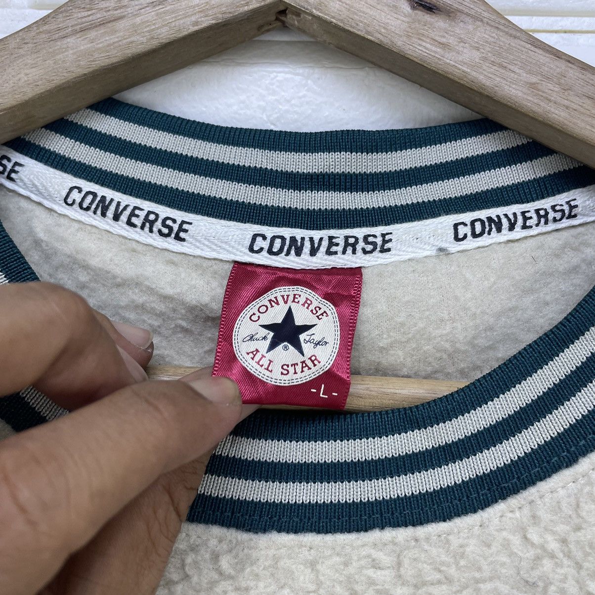 Converse × Vintage Vintage Converse Pull Over Deep Pile Jacket Size US L / EU 52-54 / 3 - 5 Thumbnail