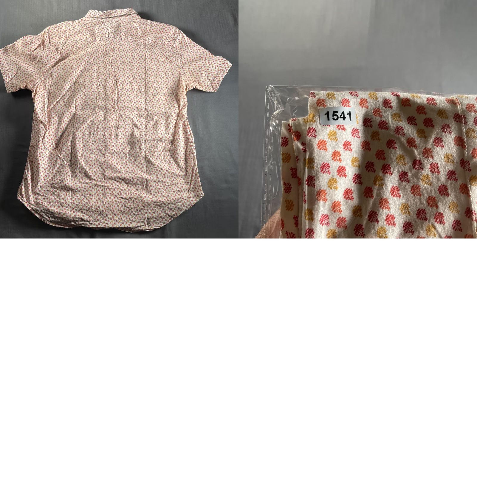 Robert Graham Robert Graham Shirt Mens XL White Micro Print Short Sleeve Classic Fit Stretch Button-Up Size US XL / EU 56 / 4 - 8 Thumbnail