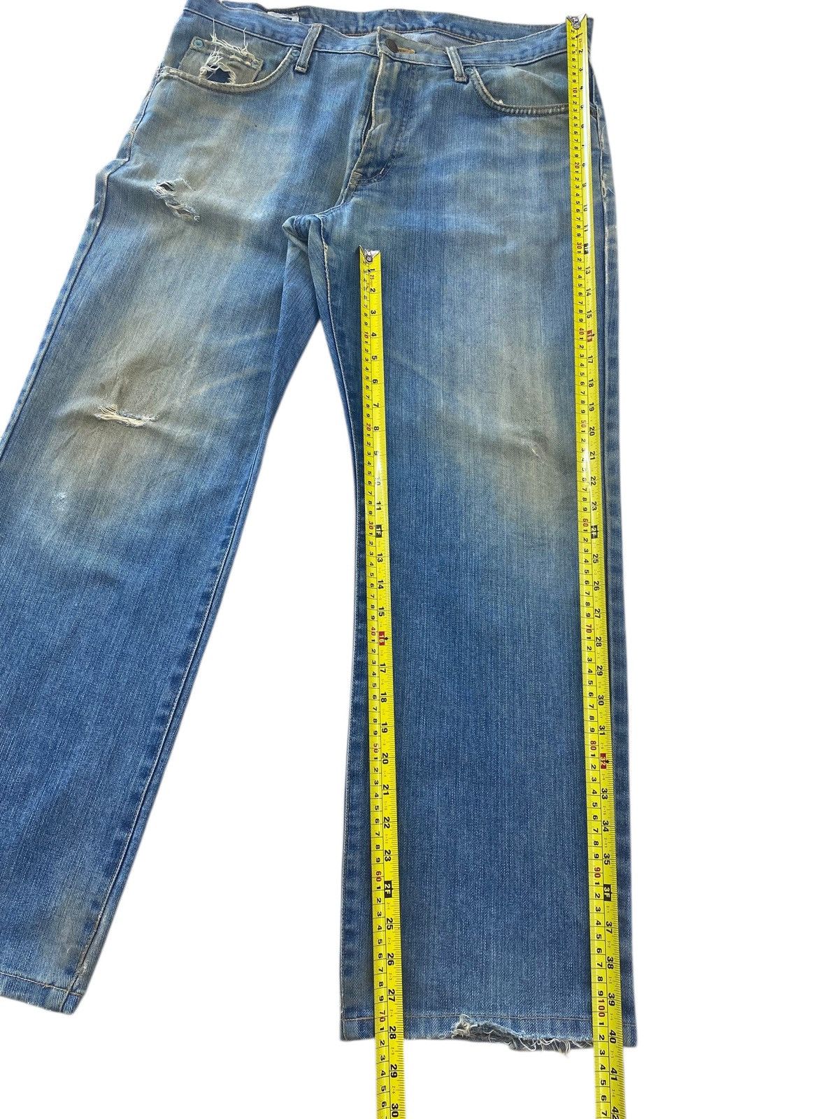 Edwin Edwin Mud Wash Ripped Style Straight Leg Jeans Size US 36 / EU 52 - 8 Thumbnail