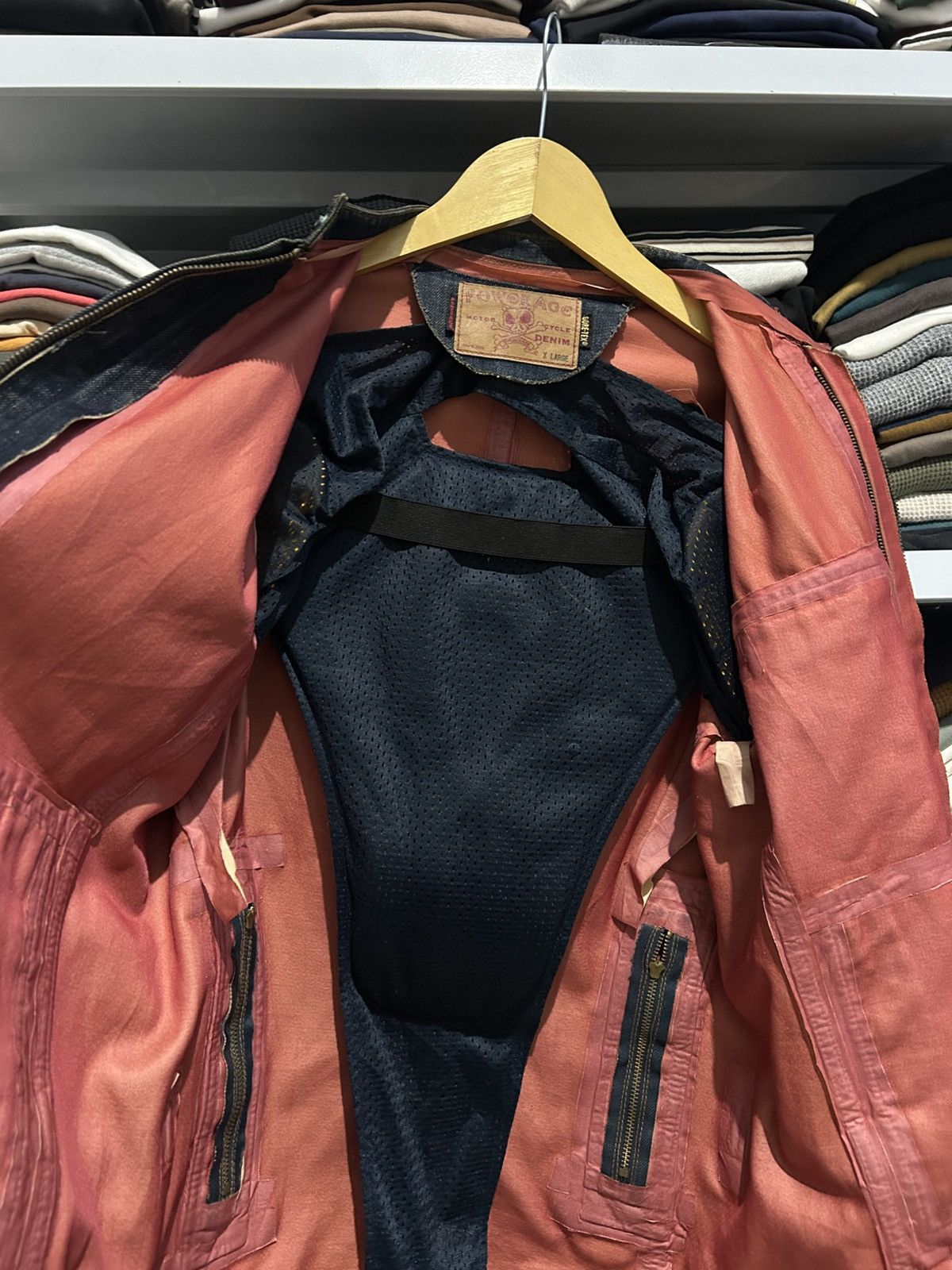 Japanese Brand Power age Motor Cycle denim Gore-tex Size US XL / EU 56 / 4 - 4 Thumbnail