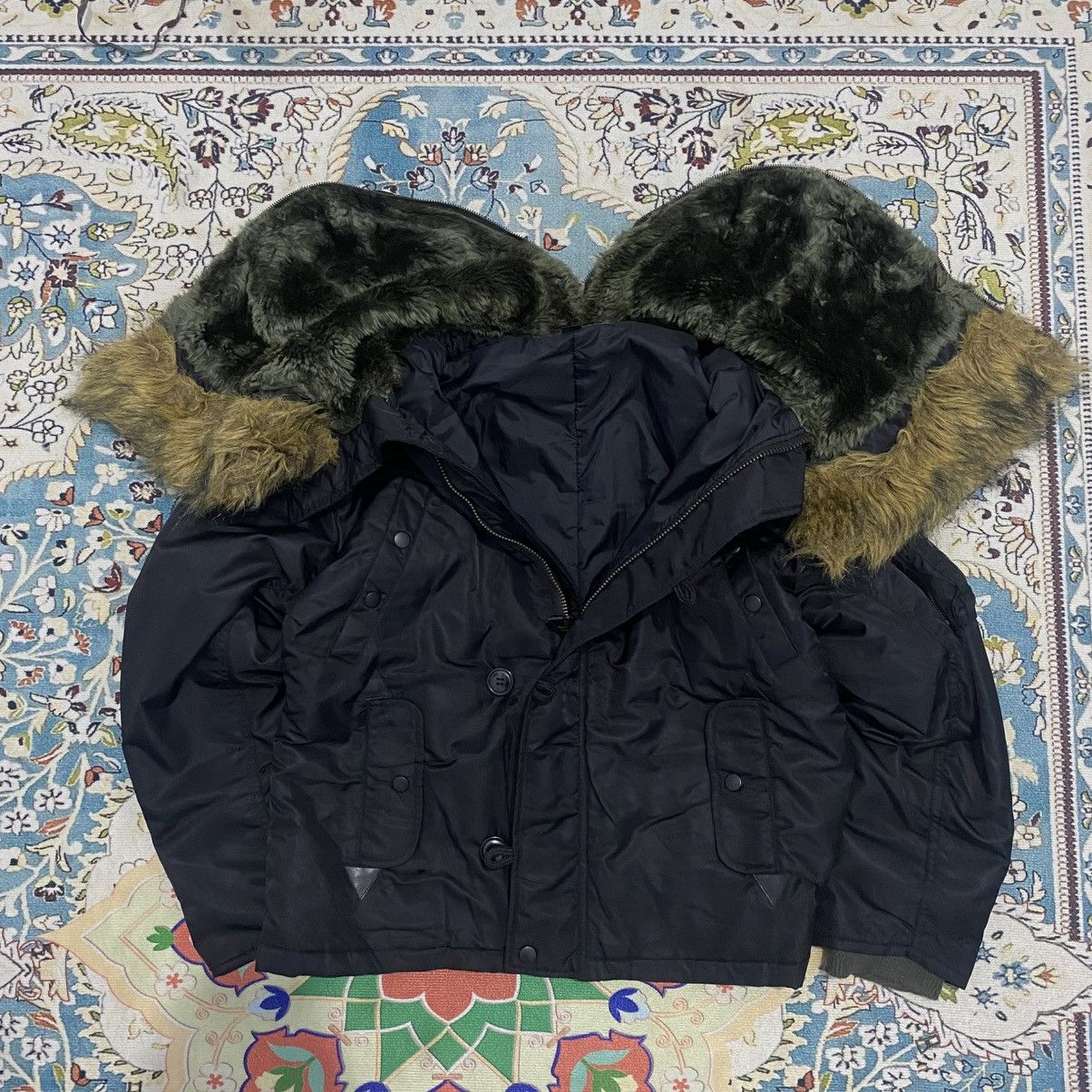 If Six Was Nine × Japanese Brand × Le Grande Bleu (L.G.B.) GOA Style - Type N-2B Fur Faux Jacket Size US L / EU 52-54 / 3 - 11 Thumbnail