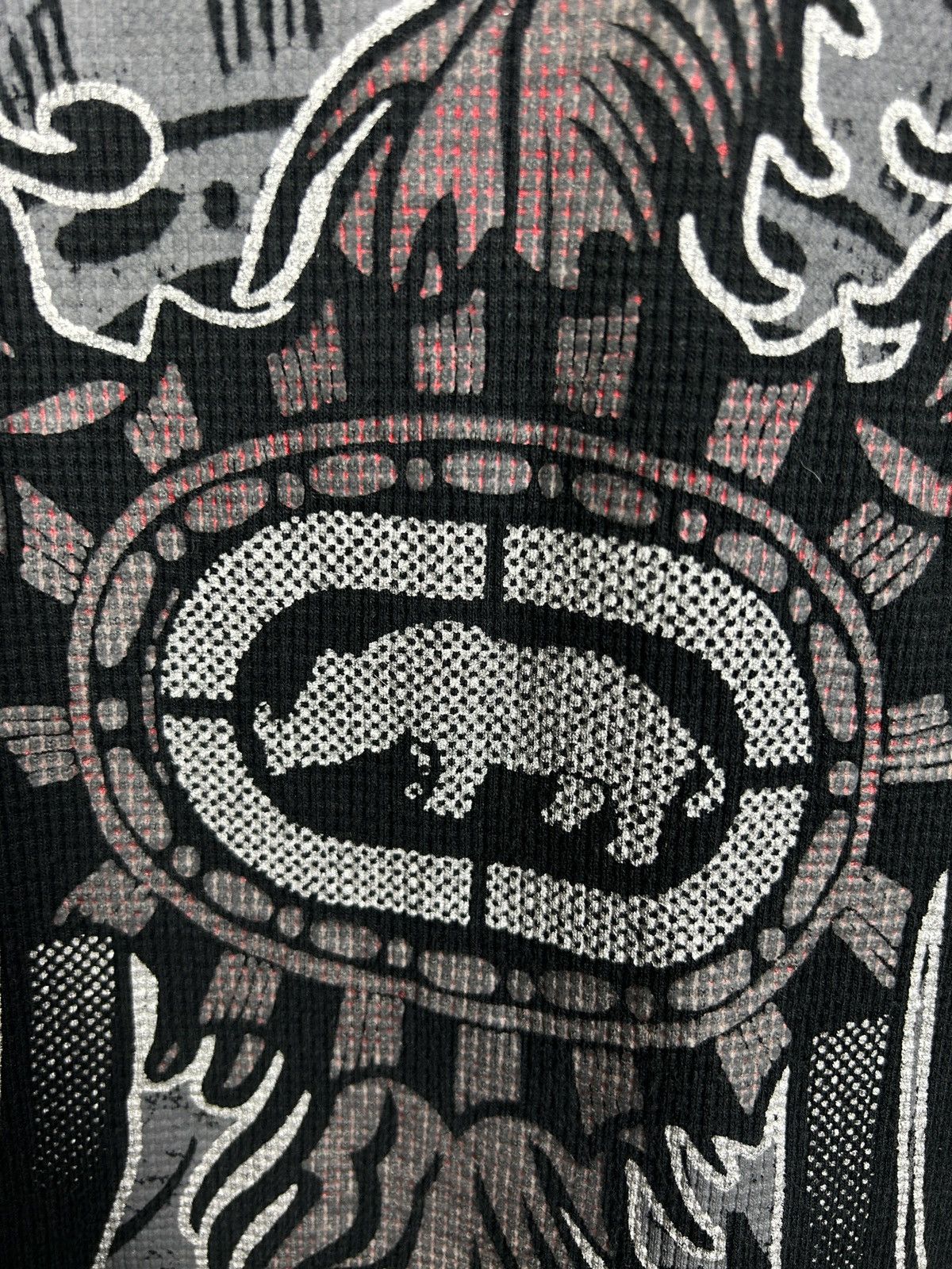 Ecko Unltd. 00s Ecko Unlimited Affliction Style AOP Waffle Long Sleeve L Size US L / EU 52-54 / 3 - 4 Thumbnail