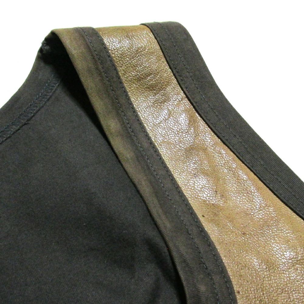 Yohji Yamamoto Yohji Yamamoto POUR HOMME Leather Switch Tank Top Size US L / EU 52-54 / 3 - 4 Thumbnail