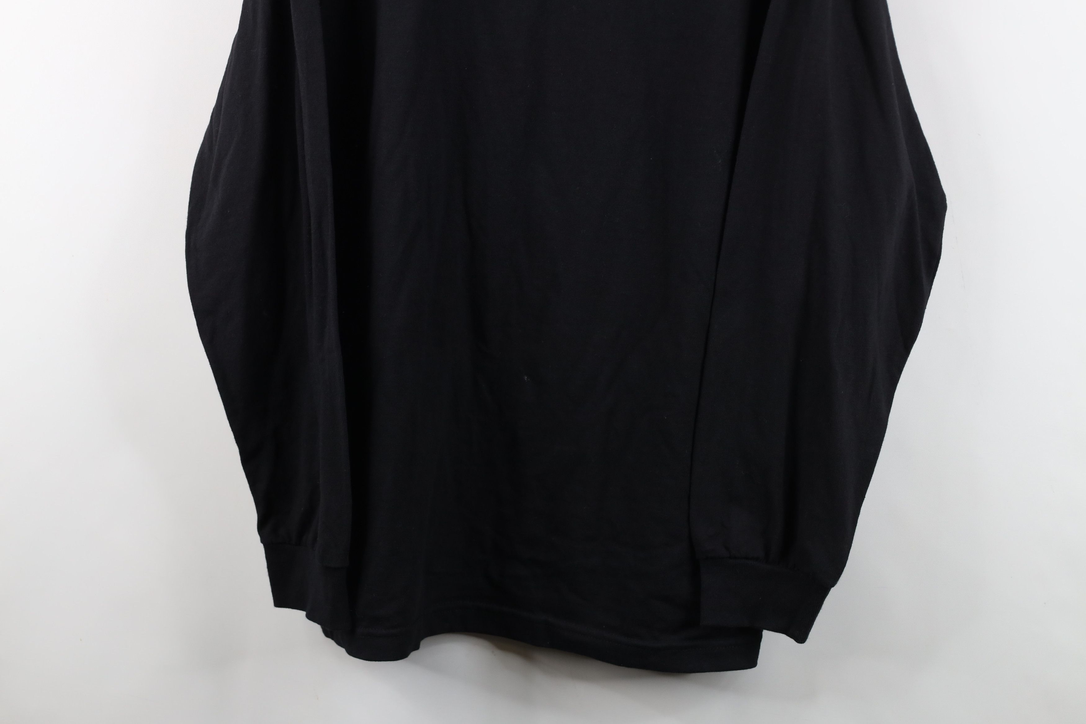 Vintage Vintage 90s Y2K Streetwear Cotton Long Sleeve T-Shirt Black Size US L / EU 52-54 / 3 - 3 Thumbnail